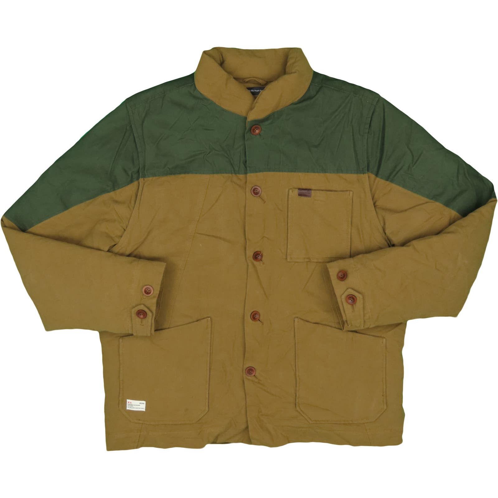 image of Marshall Artist Convertible Puffer Jacket Vest XL in Brown, Men's