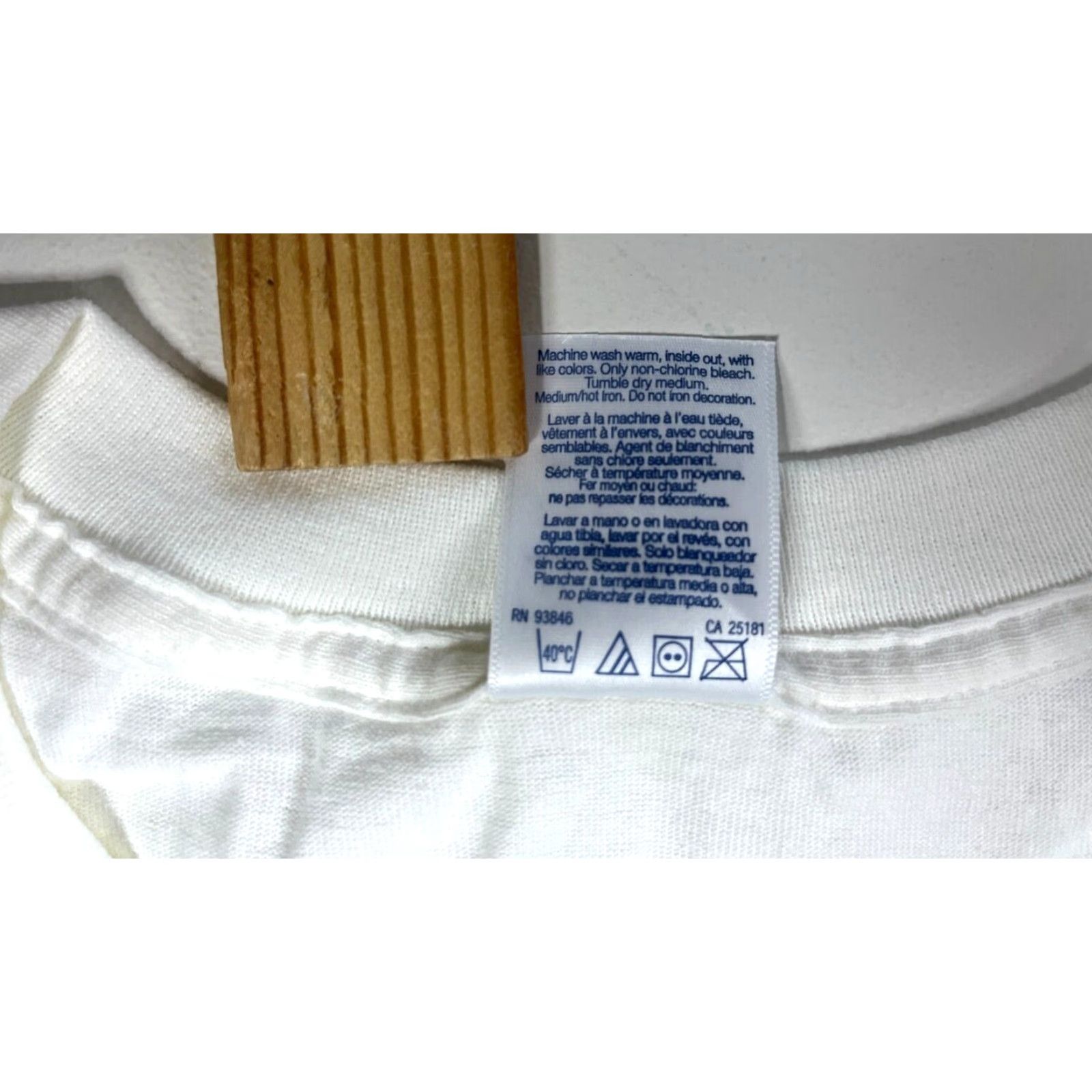 Gildan VINTAGE NOS Born in the USA Shell American Automotive T-Shirt XL Mens White Gildan Heavy Cotton 90s Size US XL / EU 56 / 4 - 7 Thumbnail