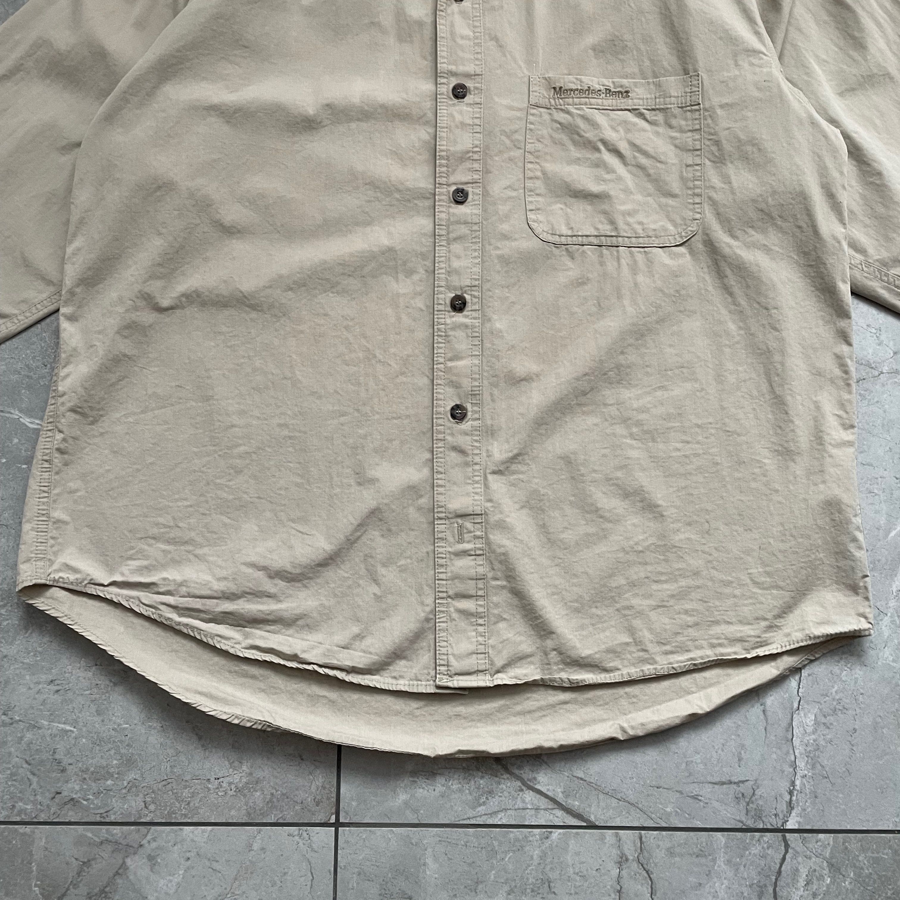 Mercedes-Benz Mercedes-Benz Beige Button Up Shirt Size M Size US M / EU 48-50 / 2 - 5 Thumbnail
