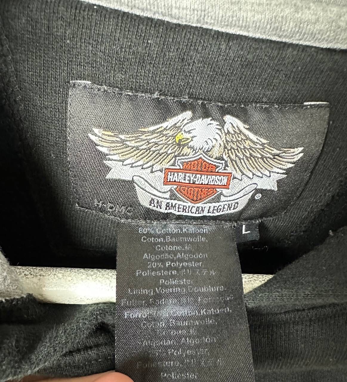 Harley Davidson × Vintage Harley Davidson motorcycle hoodie embroidered size Large Size US L / EU 52-54 / 3 - 6 Thumbnail