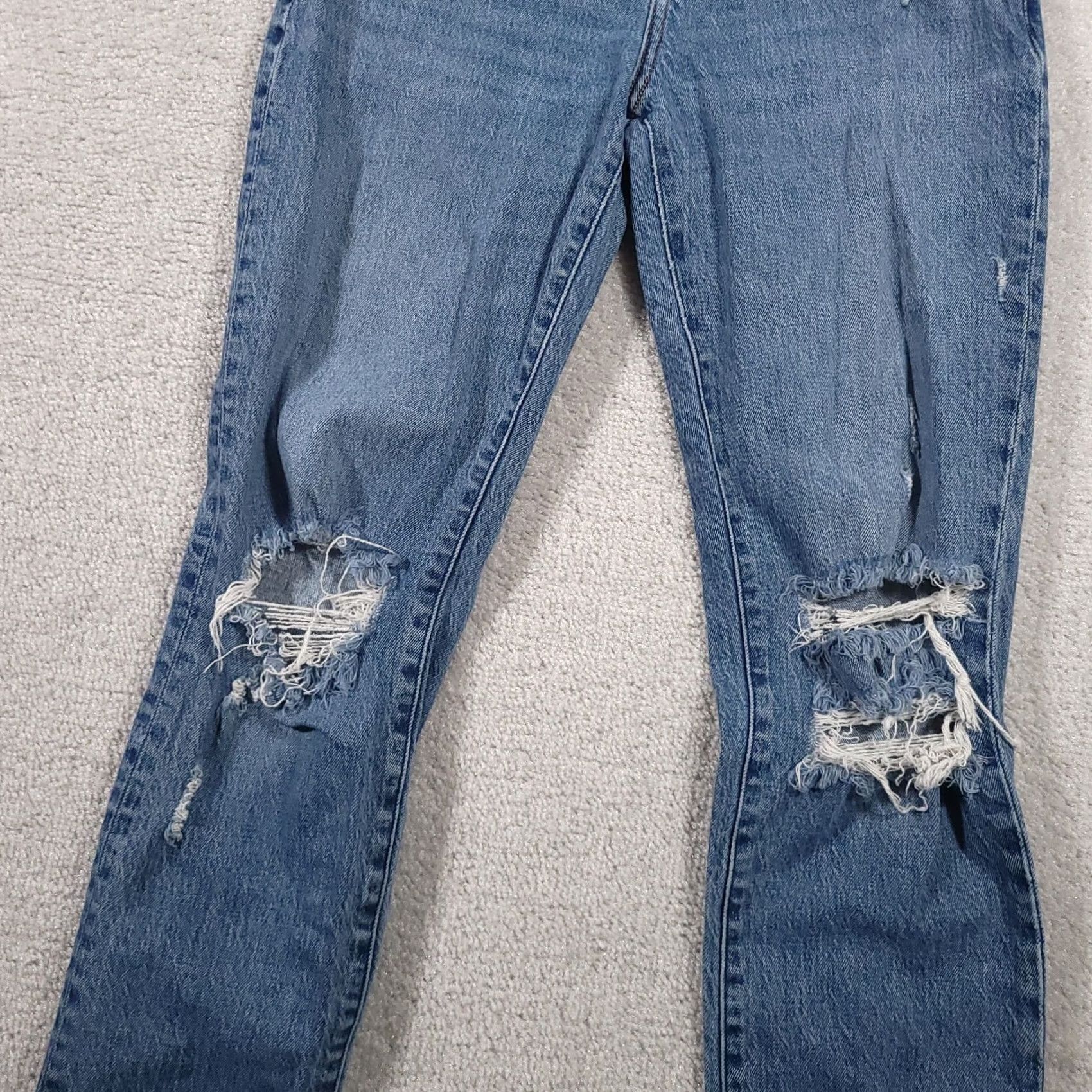 Abercrombie & Fitch Abercrombie & Fitch Jeans Women's 28 6L Ultra High Rise Super Skinny Ankle Denim Blue 5-Pocket Stretch Slim Modern Classic Boys Womens Girls Mens Size 28" / US 6 / IT 42 - 4 Thumbnail
