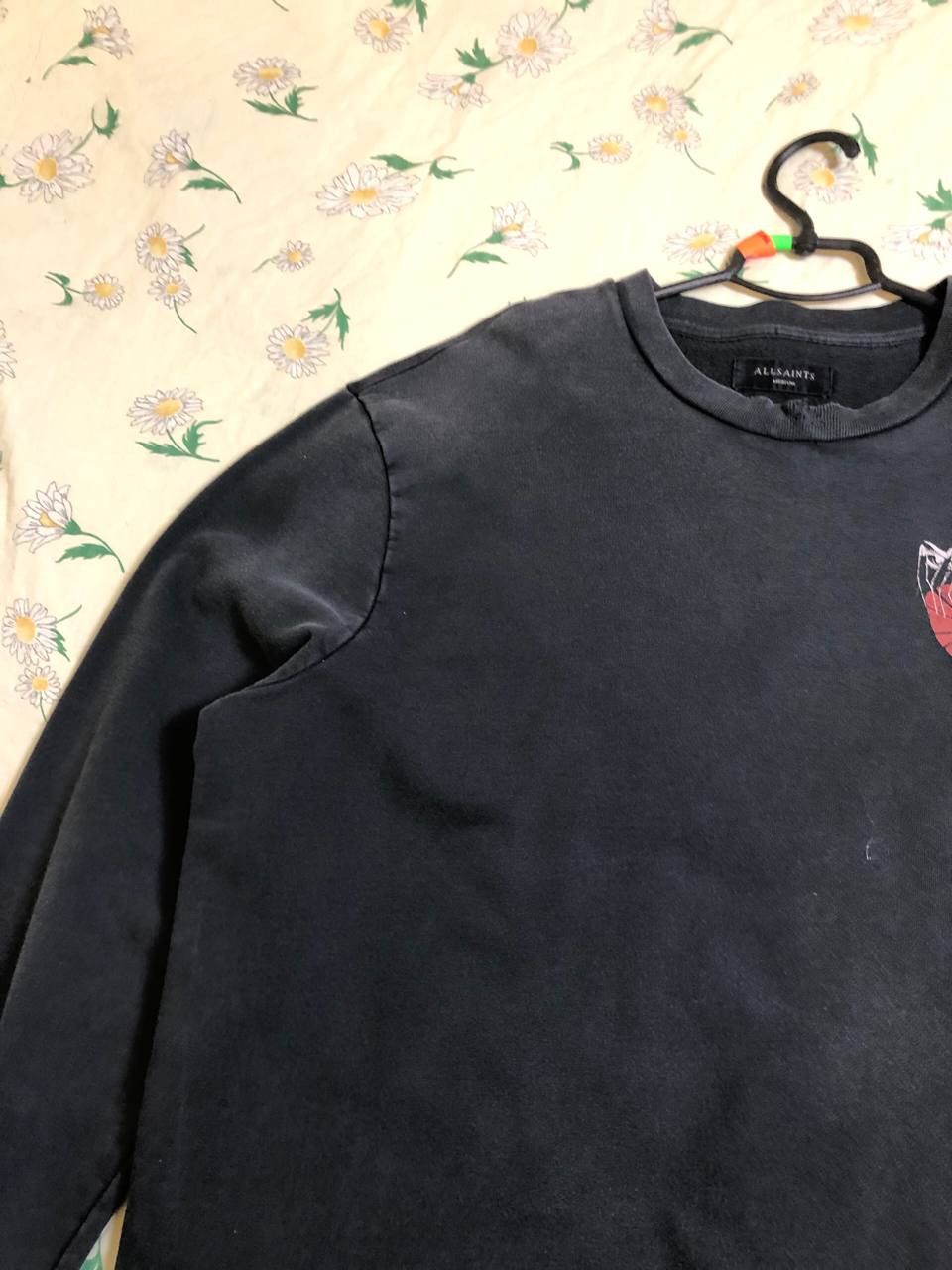 Allsaints allsaints Sweater with Heart Patch print faded sweatshirt Size M / US 6-8 / IT 42-44 - 7 Thumbnail