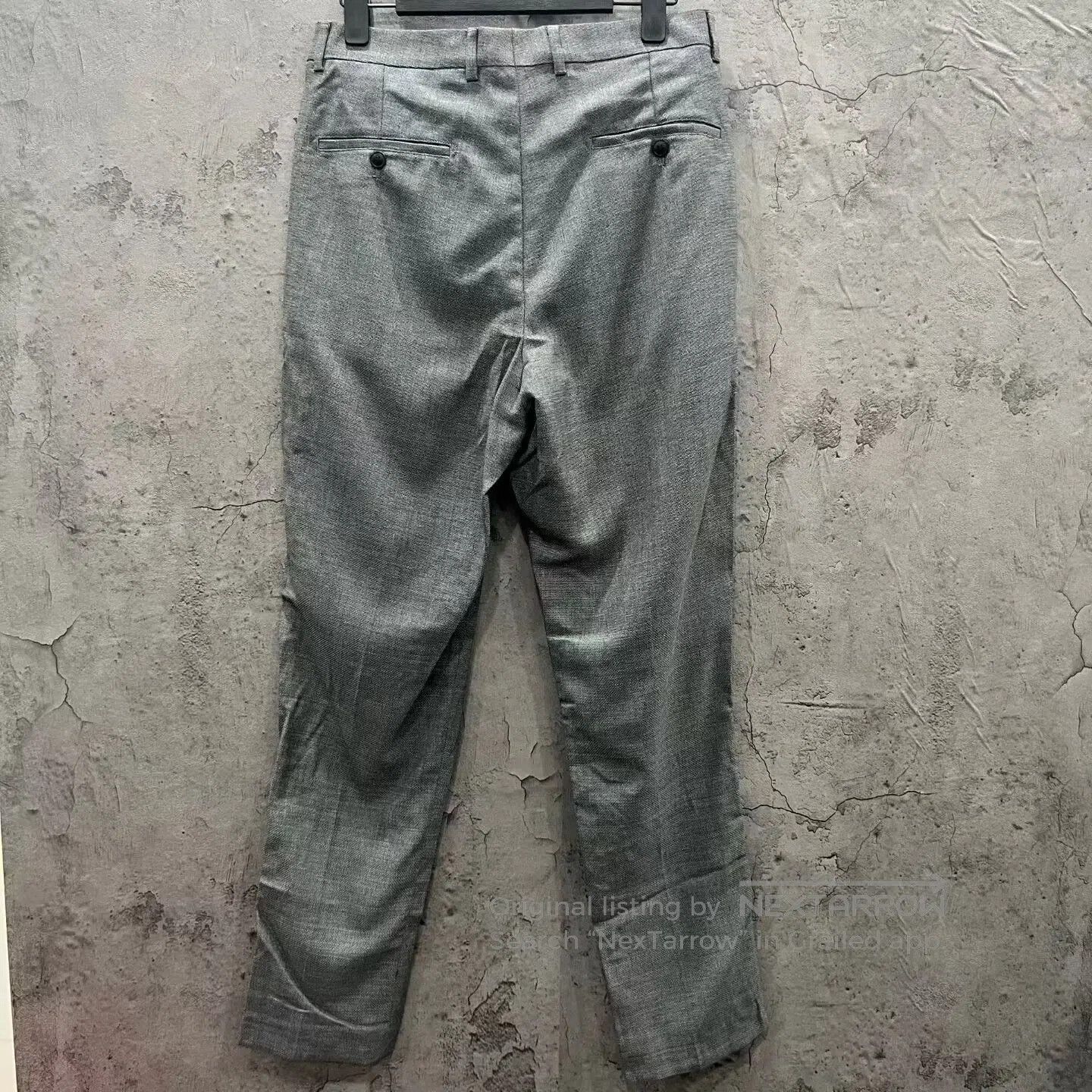 AMI Ami Grey wool trousers| Size 37" - 2 Thumbnail