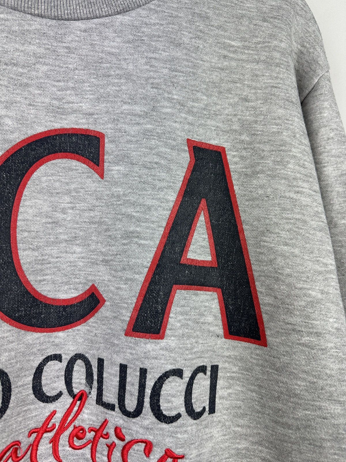 Carlo Colucci × Vintage Carlo Colucci Athletico Big Logo Grey Sweatshirt Size US M / EU 48-50 / 2 - 11 Thumbnail