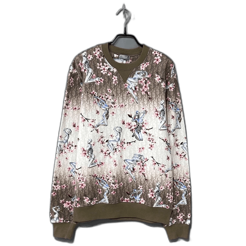 Dior Dior Floral Print Sweatshirt Size L / US 10 / IT 46 - 1 Thumbnail