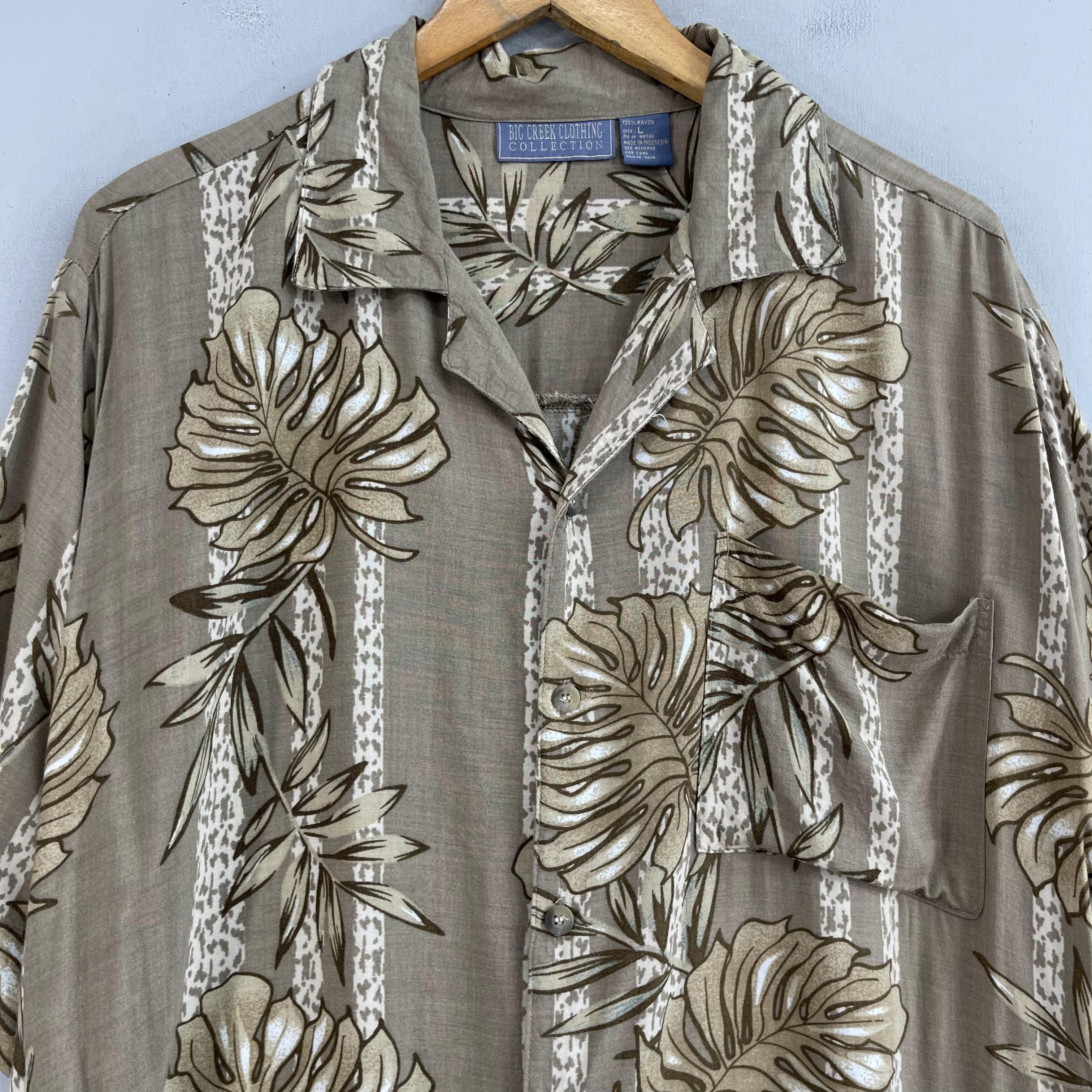 Japanese Brand × Vintage Vintage Hawaii Aloha Tropical Floral Motive Button Up Size US L / EU 52-54 / 3 - 2 Thumbnail