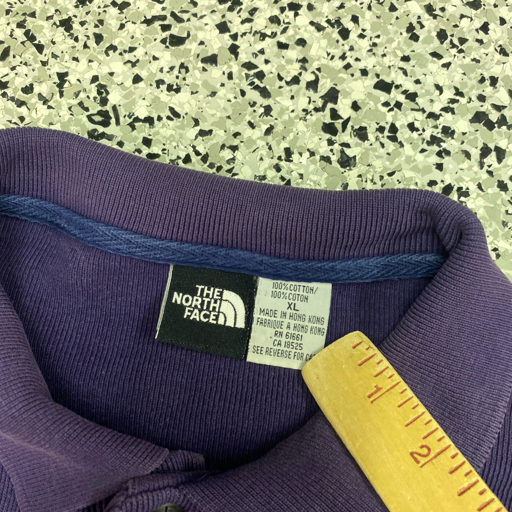 The North Face VINTAGE The North Face Long Sleeve Rugby Polo XL Purple Mens Size US XL / EU 56 / 4 - 2 Thumbnail
