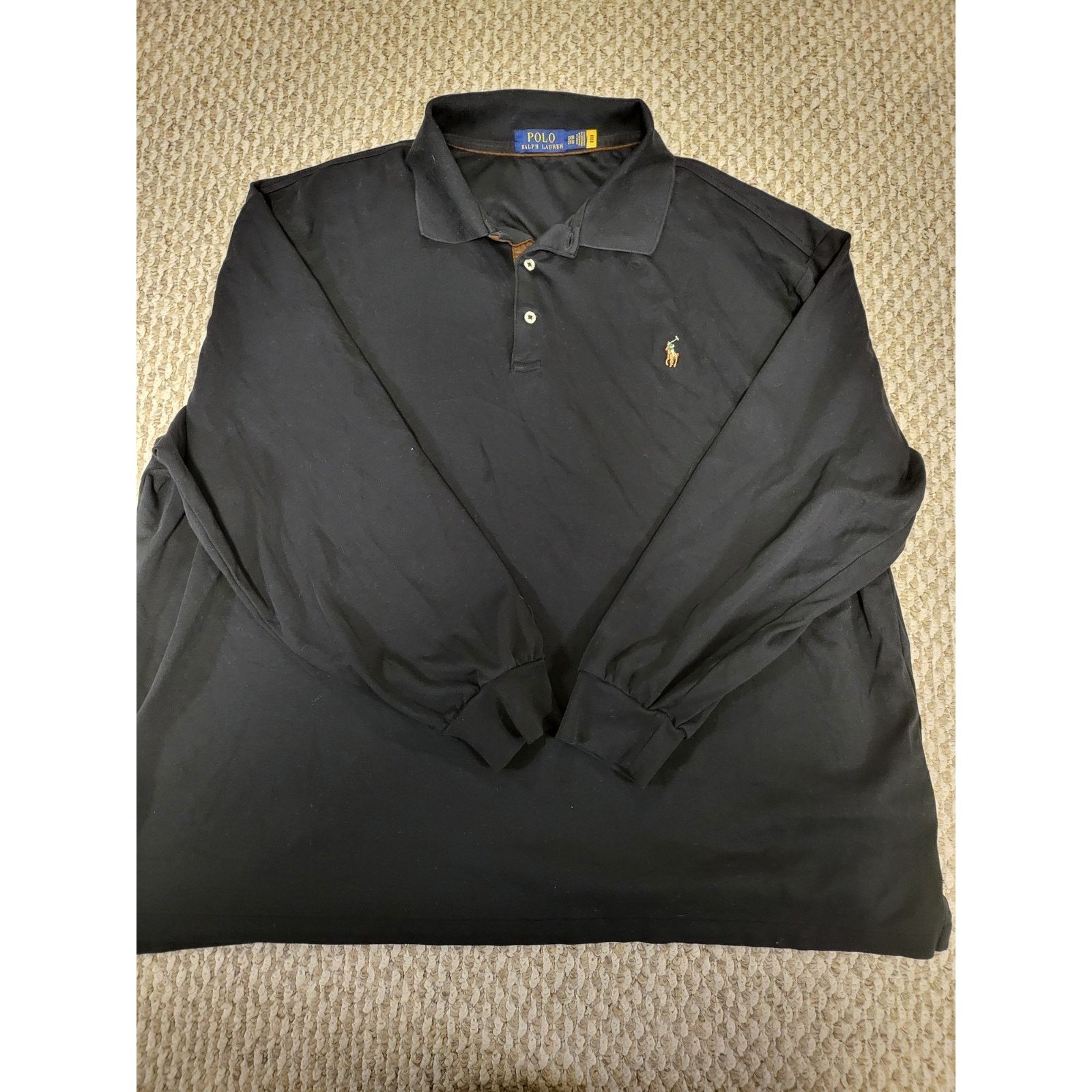Polo Ralph Lauren Polo Ralph Lauren Long Sleeve Men's Three Button Black Size US XXL / EU 58 / 5 - 1 Thumbnail