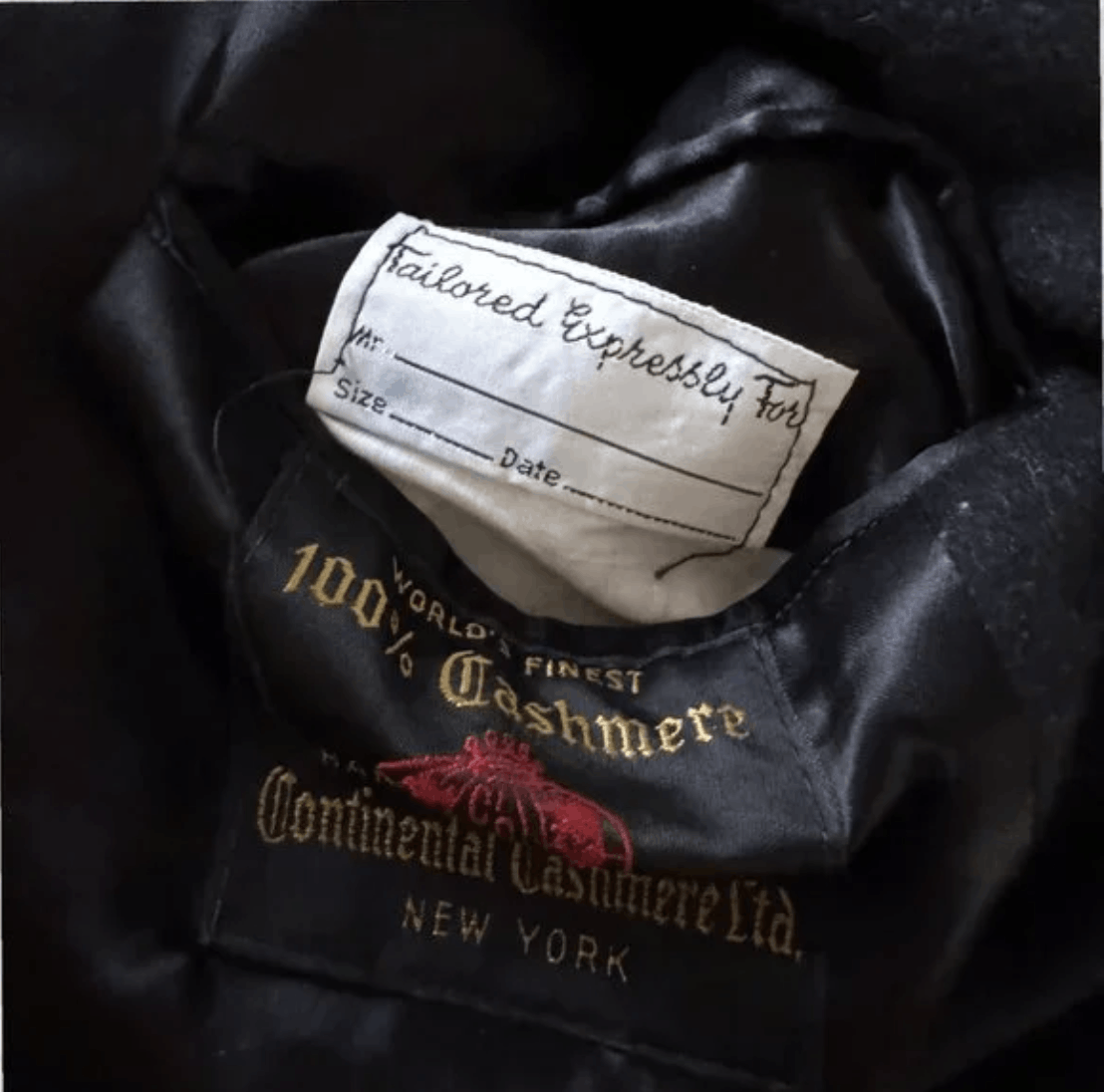 Other Vtg Continental Cashmere Mens 100% Cashmere Overcoat Black Size US XL / EU 56 / 4 - 5 Thumbnail