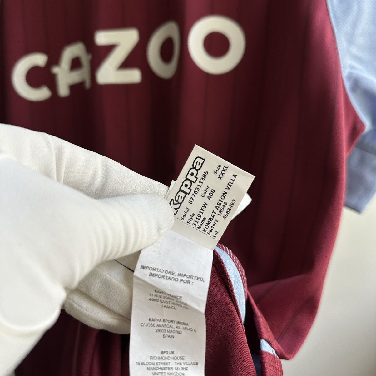 Kappa Kappa Aston Villa FC AVFC 2020/21 Soccer Jersey Blokecore Size US XXL / EU 58 / 5 - 14 Thumbnail