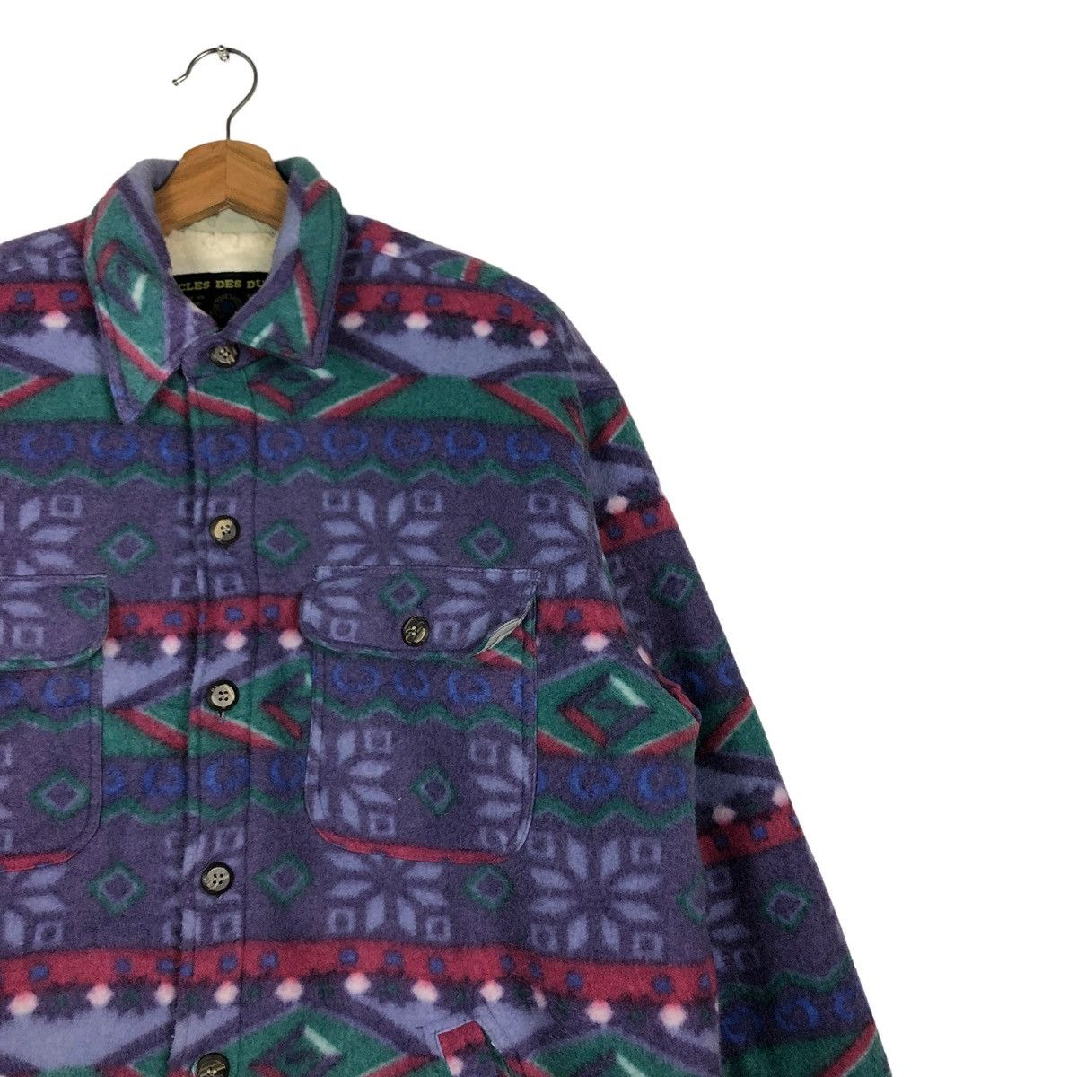 Japanese Brand × Vintage 🔥VINTAGE WOOL JACKET AZTEC NATIVE CLES DES DUCS ISSEY MIYAKE Size US M / EU 48-50 / 2 - 5 Thumbnail
