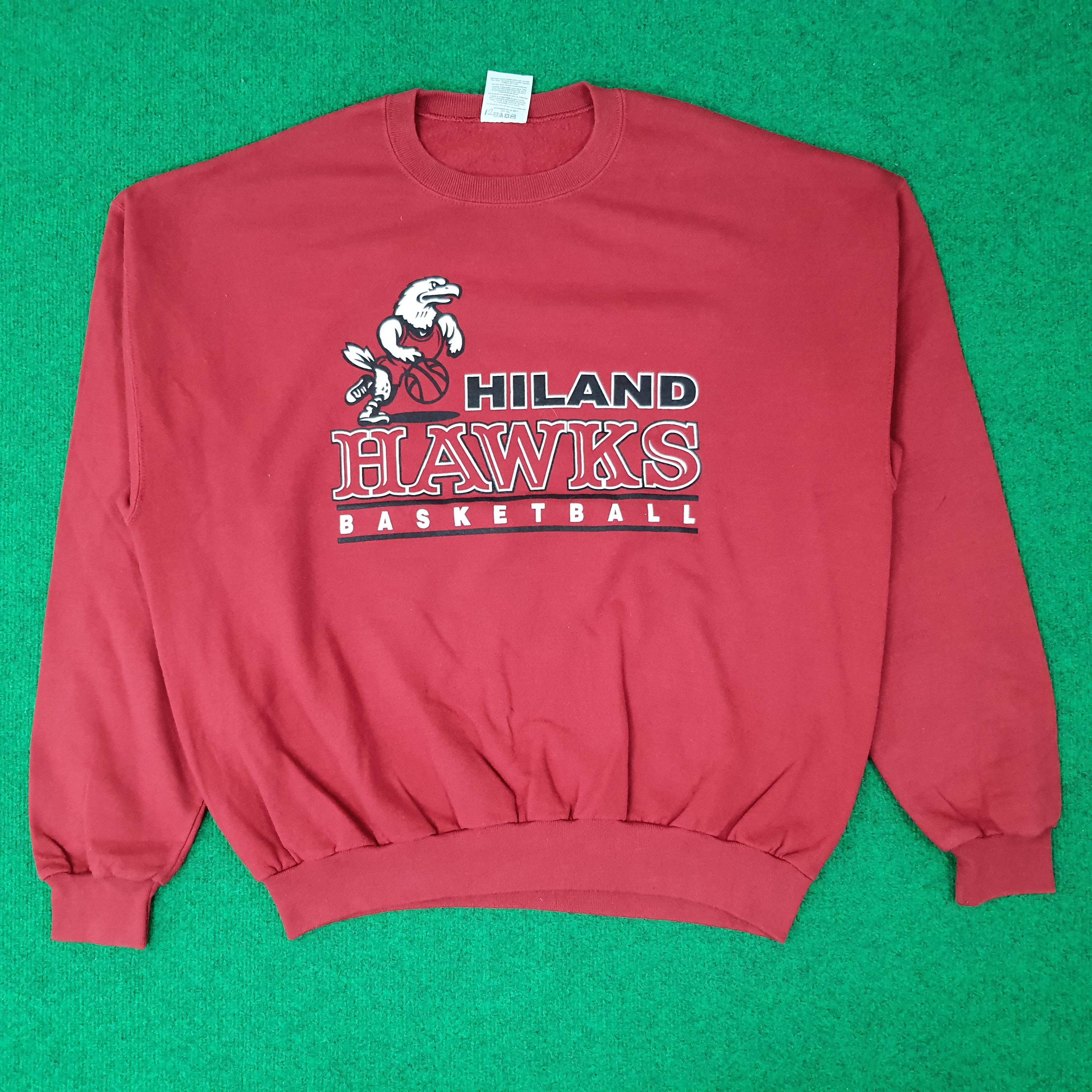 Jerzees Vintage Jerzees Hiland Hawks Basketball Sweatshirt C226N19 Size US XL / EU 56 / 4 - 1 Thumbnail