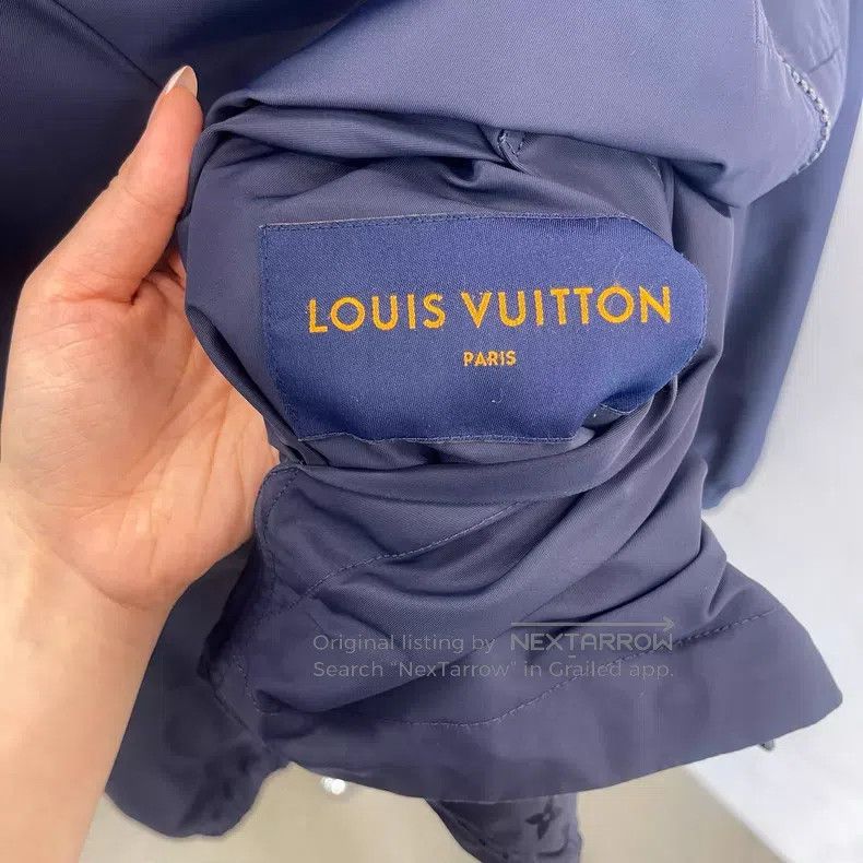 Louis Vuitton Louis Vuitton Dark blue logo printed double-sided jacket Size US S / EU 44-46 / 1 - 7 Thumbnail
