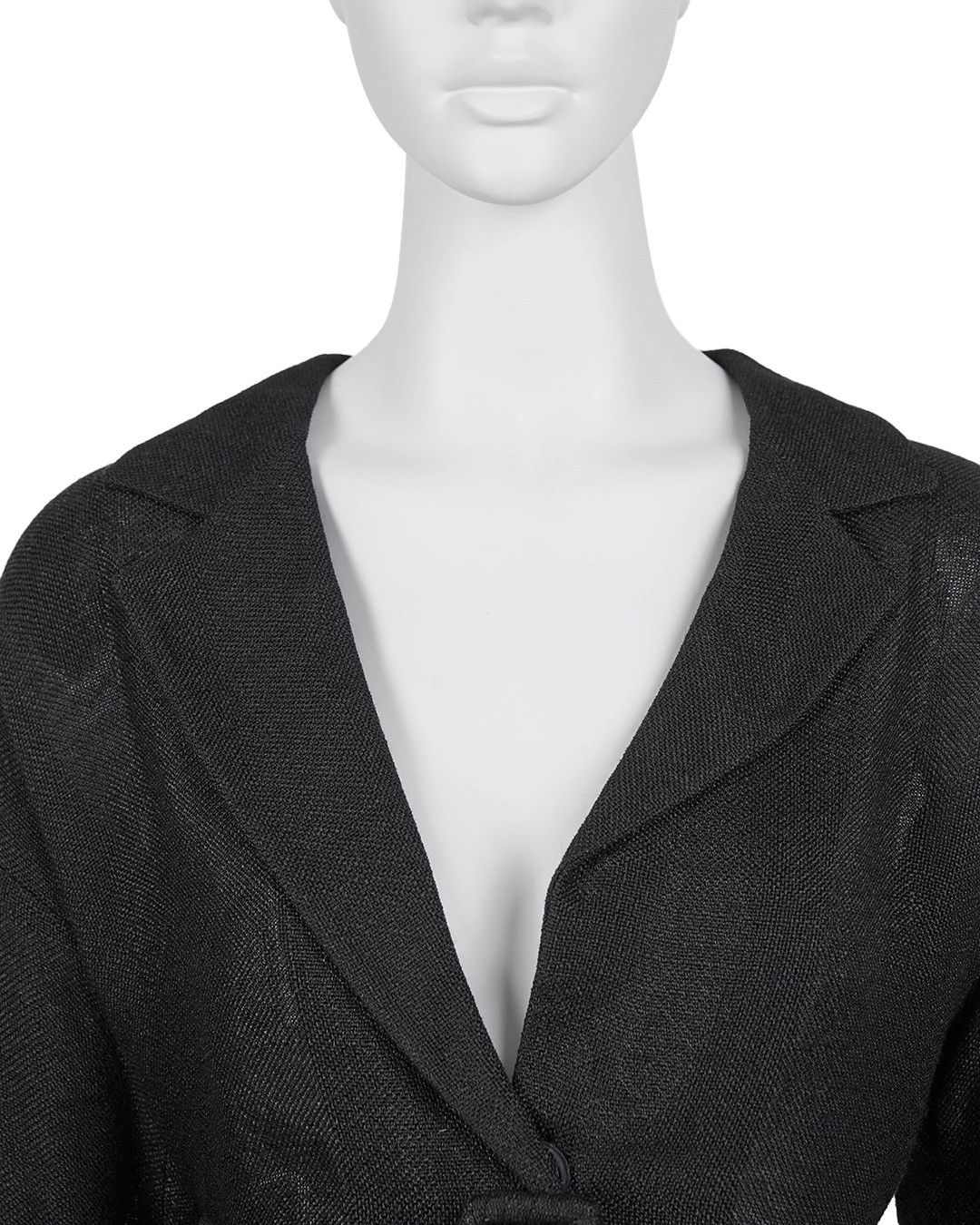 Prada Prada S/S2001 Runway Viscose Linen Belted Shirt Size M / US 6-8 / IT 42-44 - 4 Thumbnail