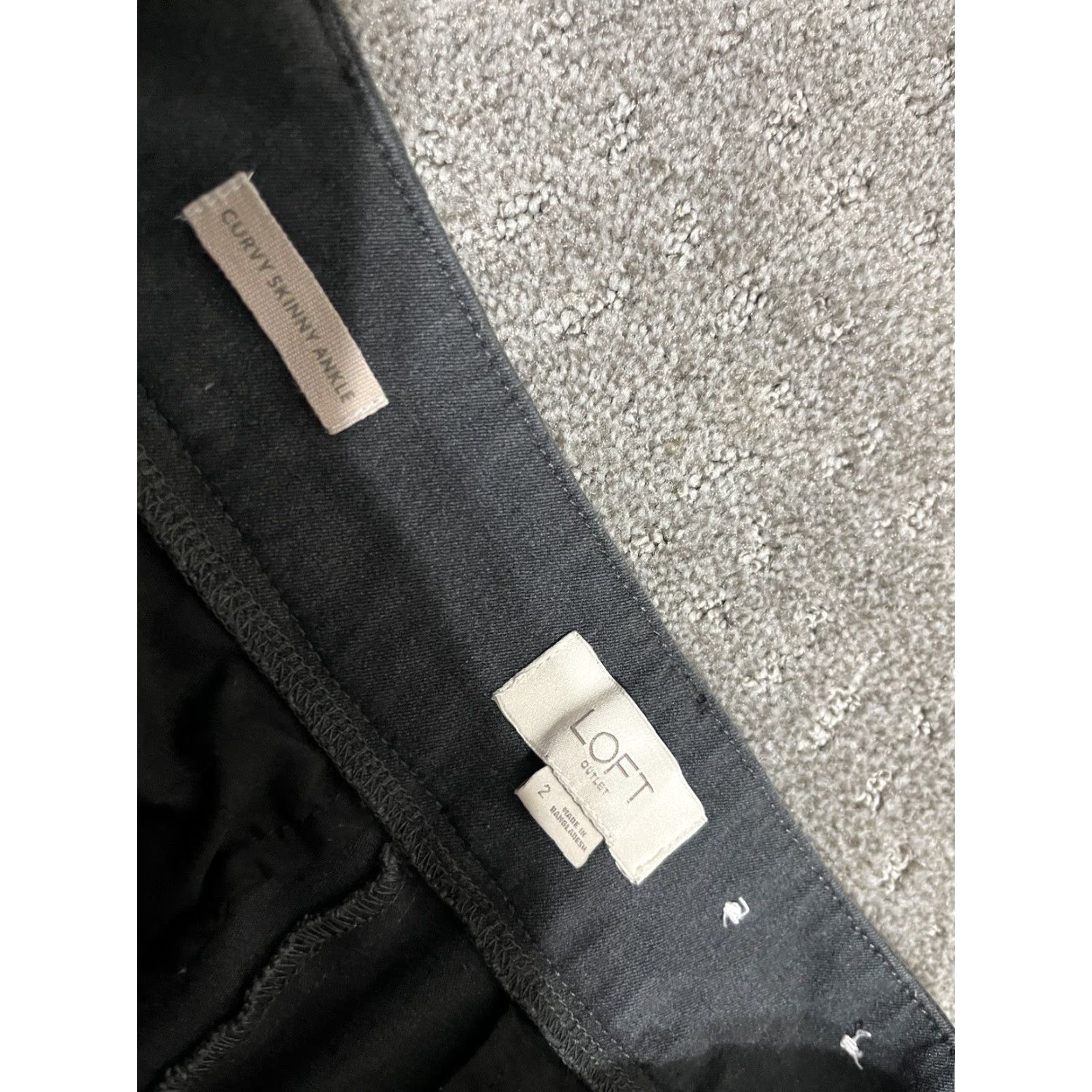 Loft VINTAGE Loft Outlet Gray Dress Pants Curvy Skinny Ankle Women’s Size 2 Rear Pockets Lounge? Size 26" / US 2 / IT 38 - 5 Thumbnail