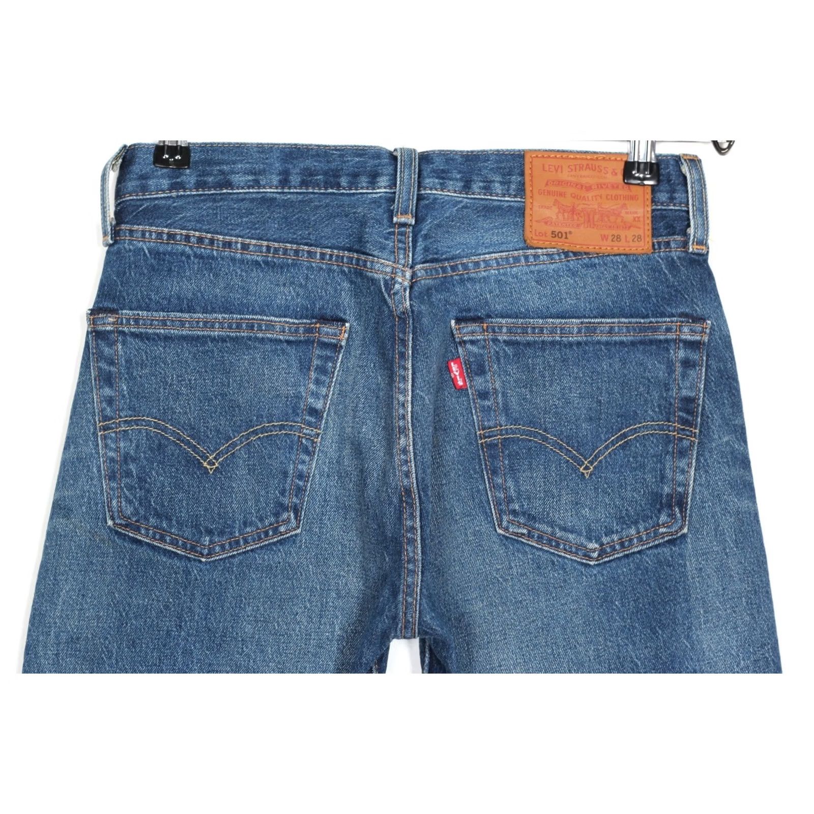 Levi's LEVI’S 501 PREMIUM Jeans Men 28x28 W28 L28 Regular Straight Stretch DZ7438 Dark Blue Blue Size US 28 / EU 44 - 4 Thumbnail