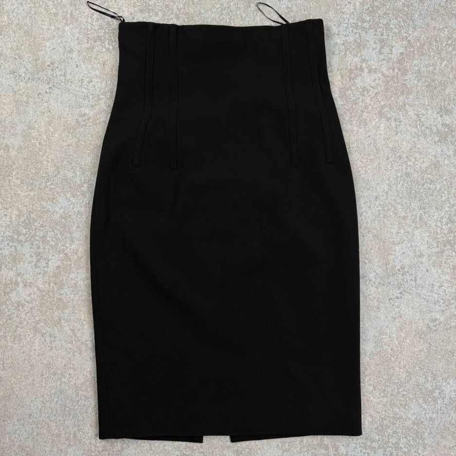 Moschino Moschino Couture Black Pencil Skirt Size 26" / US 2 / IT 38 - 1 Thumbnail
