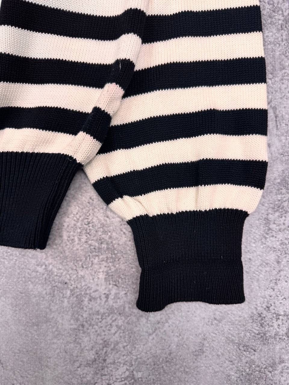 Icebreaker Iceberg Men Black White Striped Knit Sweater Crewneck SizeXL Size US XL / EU 56 / 4 - 2 Thumbnail