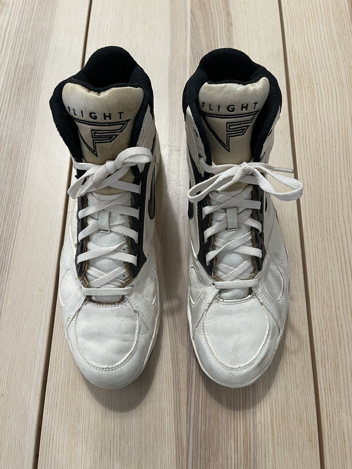 Nike × Vintage Vintage 1991 Nike Air Flight “Sabre” Coffee Dyed Shoes 14 Size US 14 / EU 47 - 2 Thumbnail