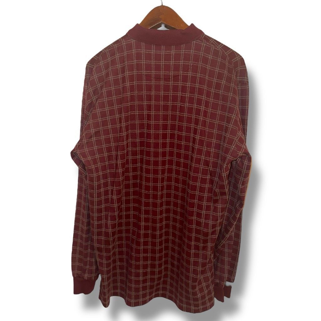 Polo Ralph Lauren 80s Polo Ralph Lauren Wine Red Made in USA L/S Polo Shirt Sz Size US L / EU 52-54 / 3 - 10 Thumbnail