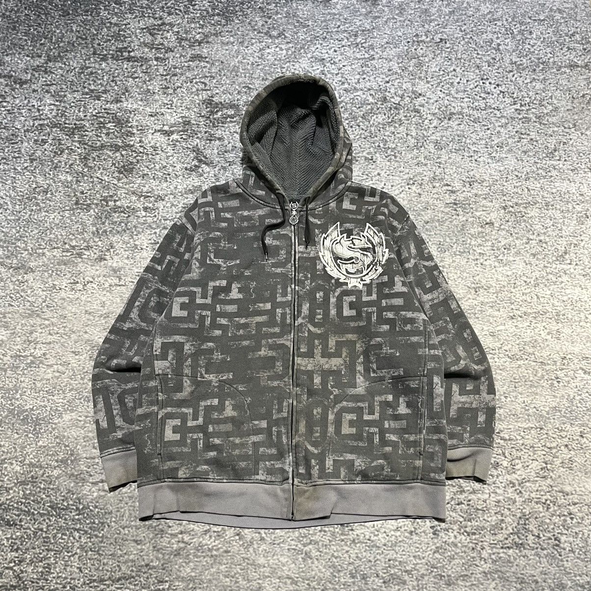 Vintage VINTAGE Y2K SINISTER GRUNGE CYBER SKATER ZIP UP HOODIE LARGE Size US L / EU 52-54 / 3 - 1 Thumbnail