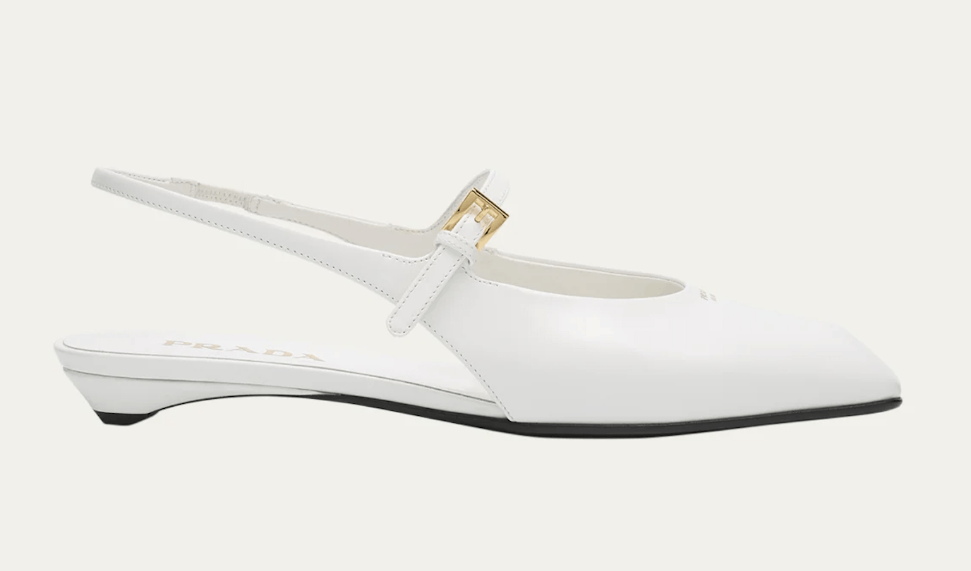 Prada Prada Leather Mary Jane Slingback Ballerina Ballet Flat 40 Size US 10 / IT 40 - 7 Thumbnail