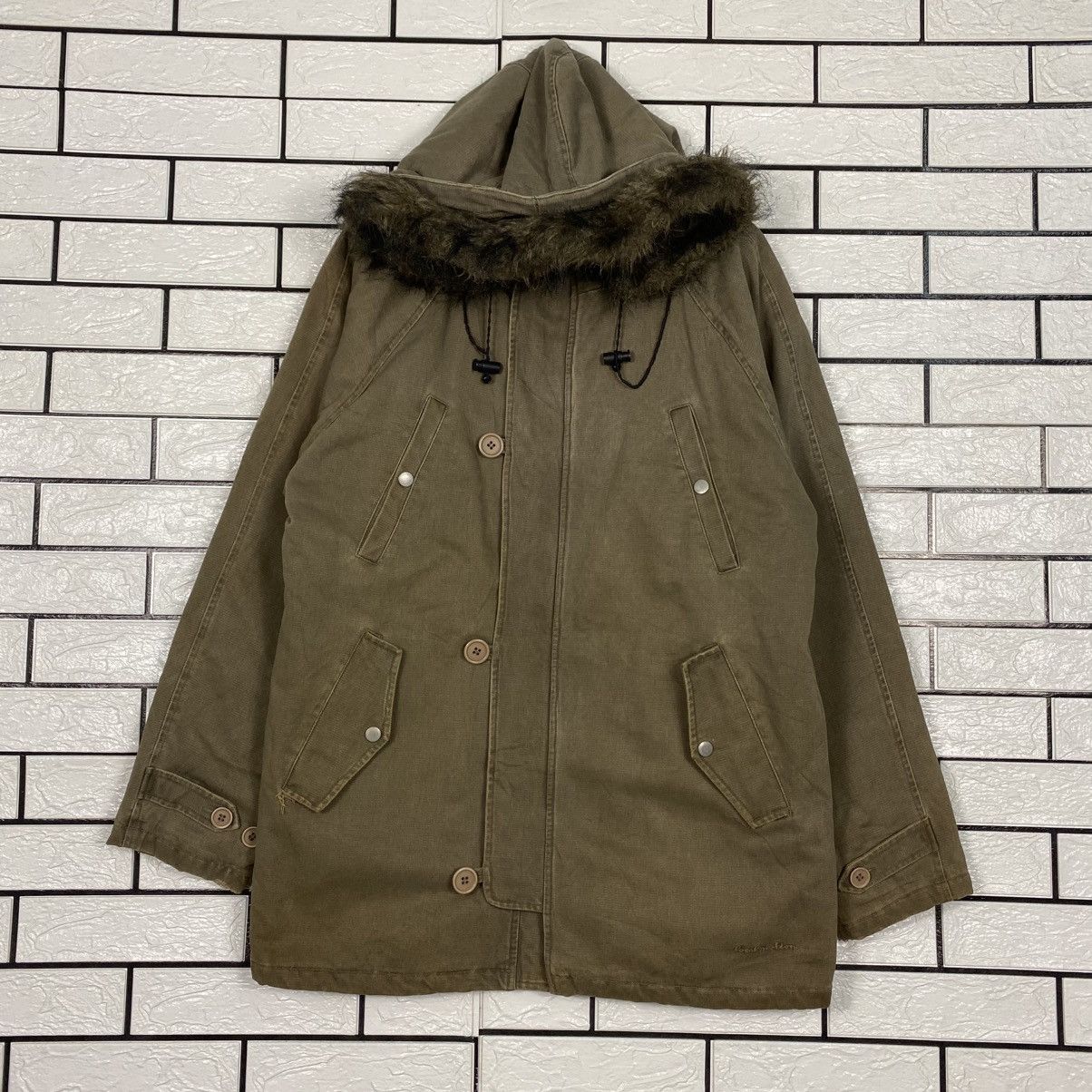 Japanese Brand Vintage Parka Jacket Local Motion Mink Fur Hoodie Blanket Size US M / EU 48-50 / 2 - 2 Thumbnail