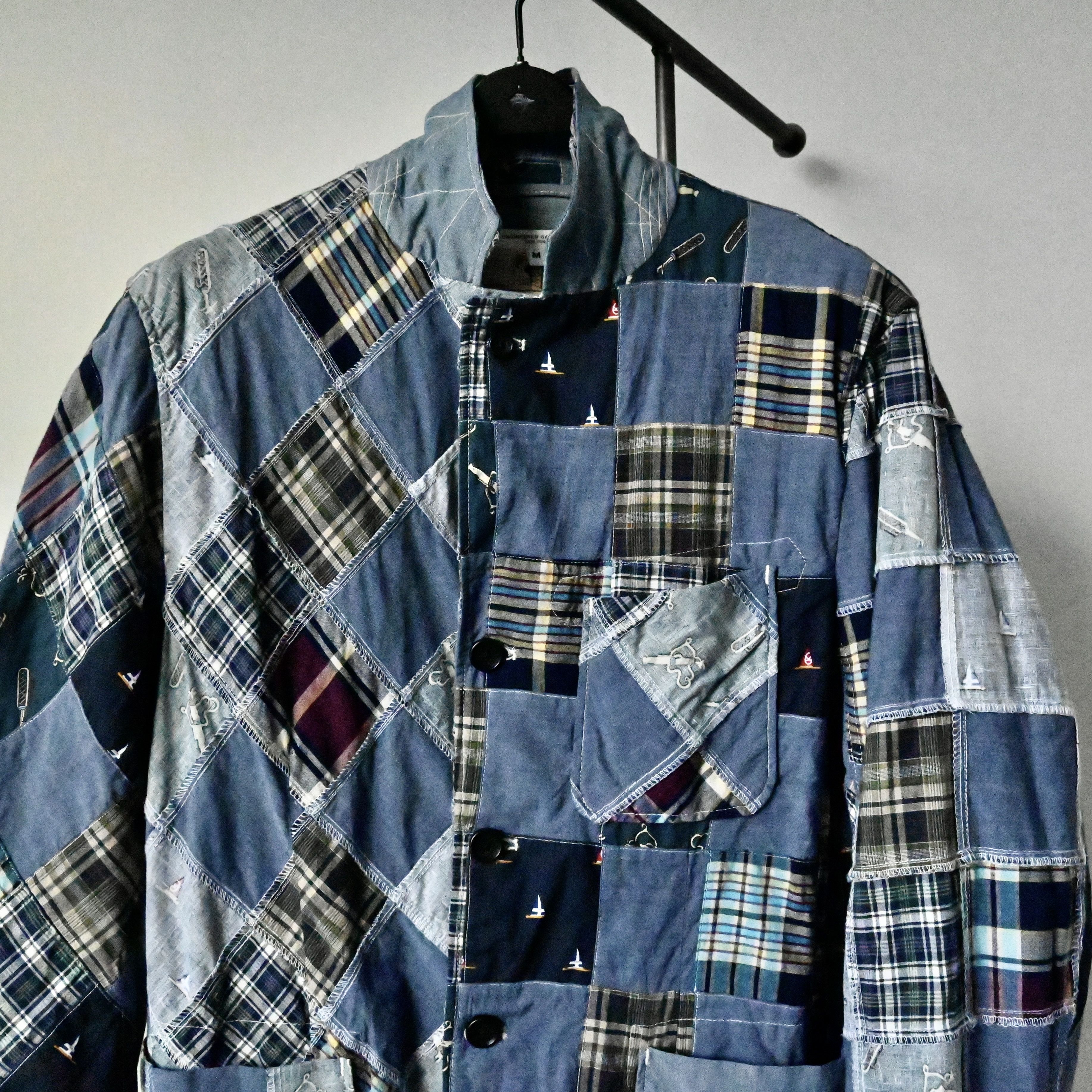 Beams Plus × Engineered Garments Engineered Garments x Beams Plus patchwork cotton blazer Size US M / EU 48-50 / 2 - 7 Thumbnail