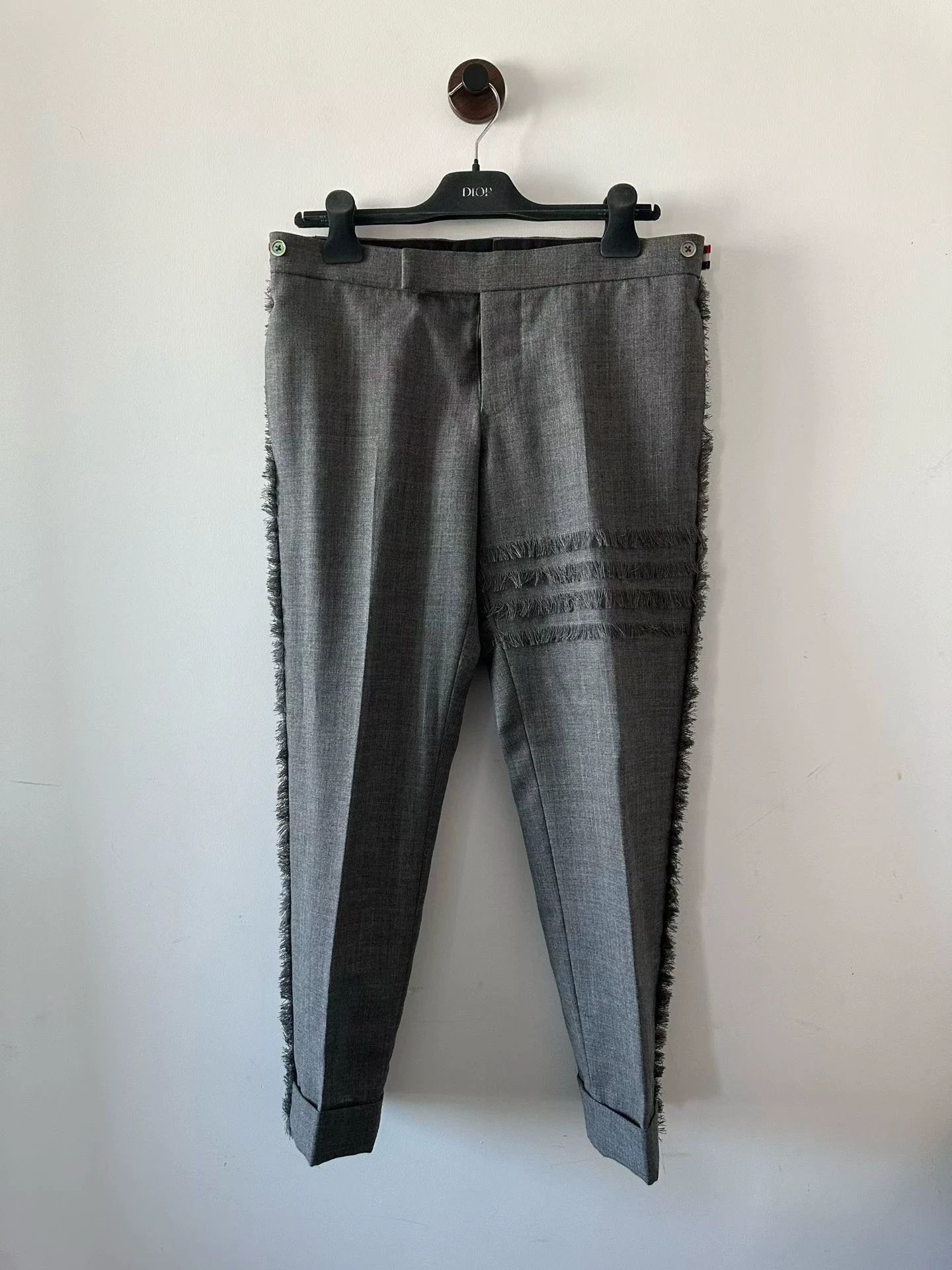 Thom Browne Thom Browne raw hem tailored trousers size 1 new Size US 28 / EU 44 - 1 Thumbnail
