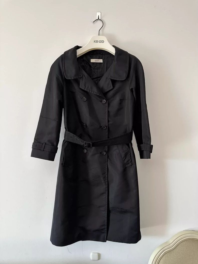 Prada Black women's double-row windbreaker jacket 2501-Next