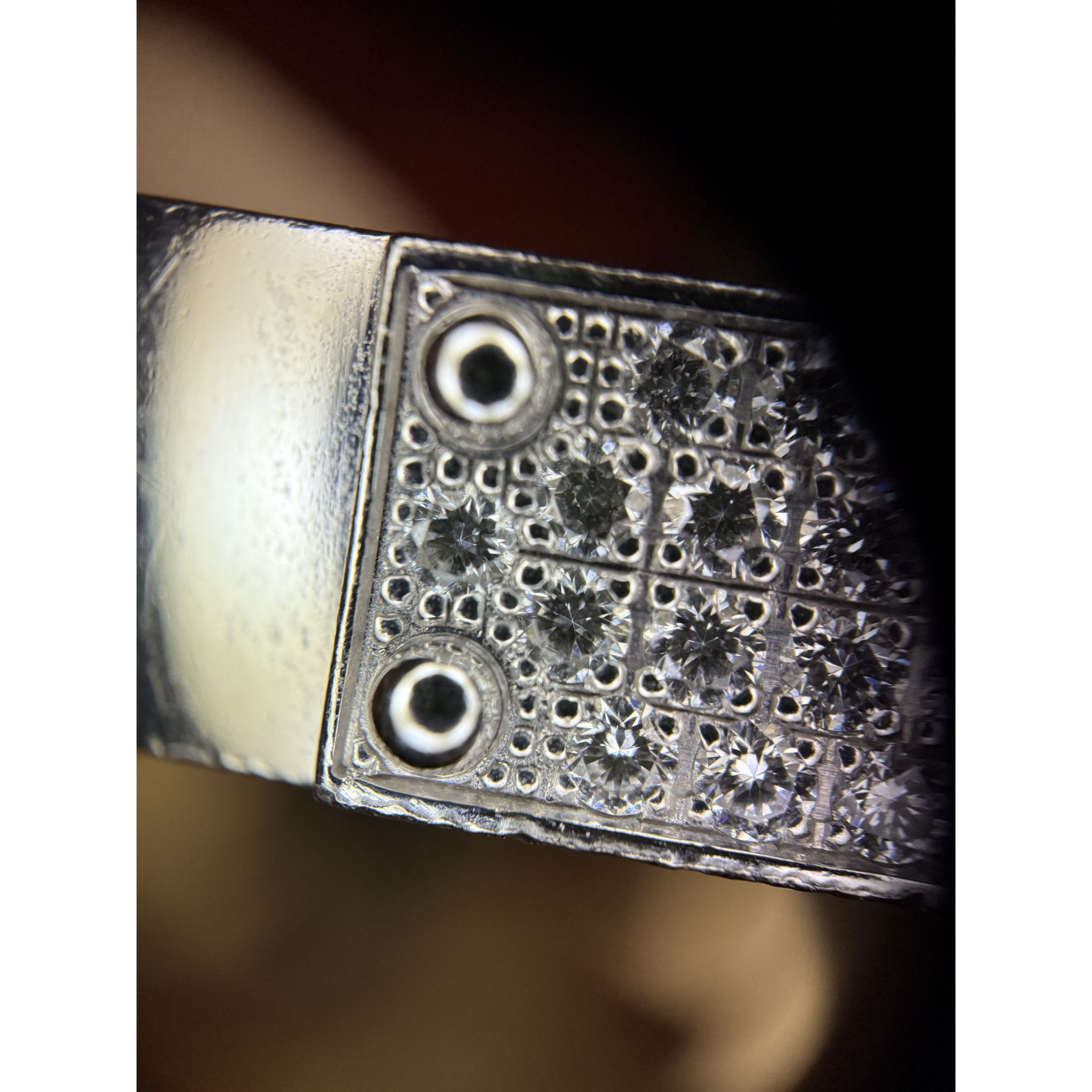 Hermes Hermès Kelly Diamond Lock Bangle 18K White Gold 0.36ct Made Size ONE SIZE - 10 Thumbnail