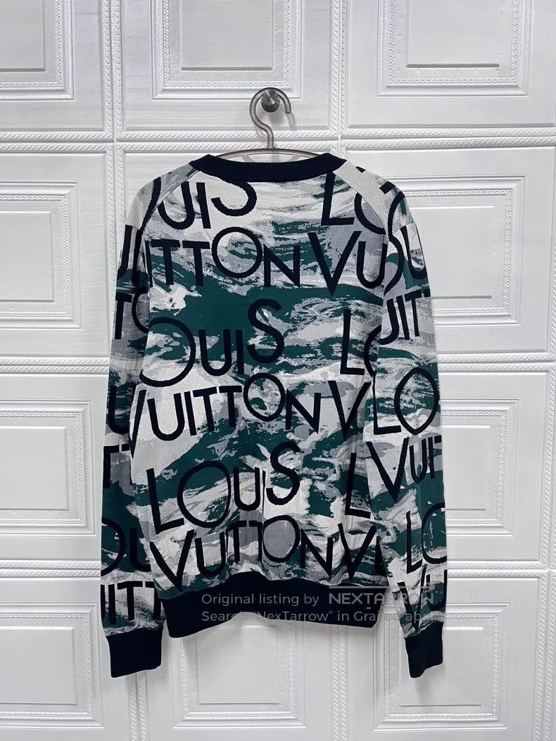 Louis Vuitton Louis Vuitton Full logo crewneck color-block cotton knit s Size US XL / EU 56 / 4 - 2 Thumbnail