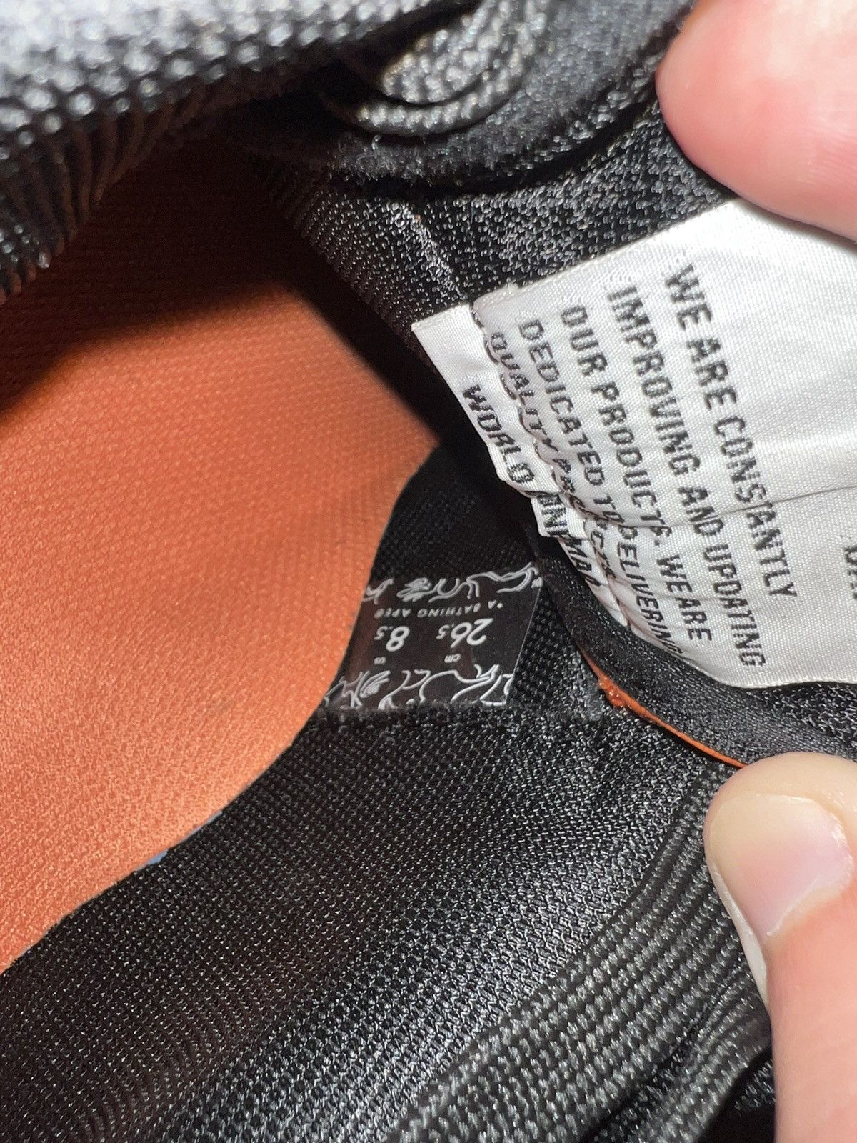 Bape Bapesta Shark Orange/Black Size US 8.5 / EU 41-42 - 6 Thumbnail