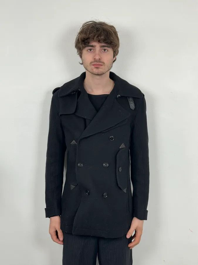 Diesel 2000s Diesel Black Caban Buttoned Jacket Size US M / EU 48-50 / 2 - 2 Thumbnail