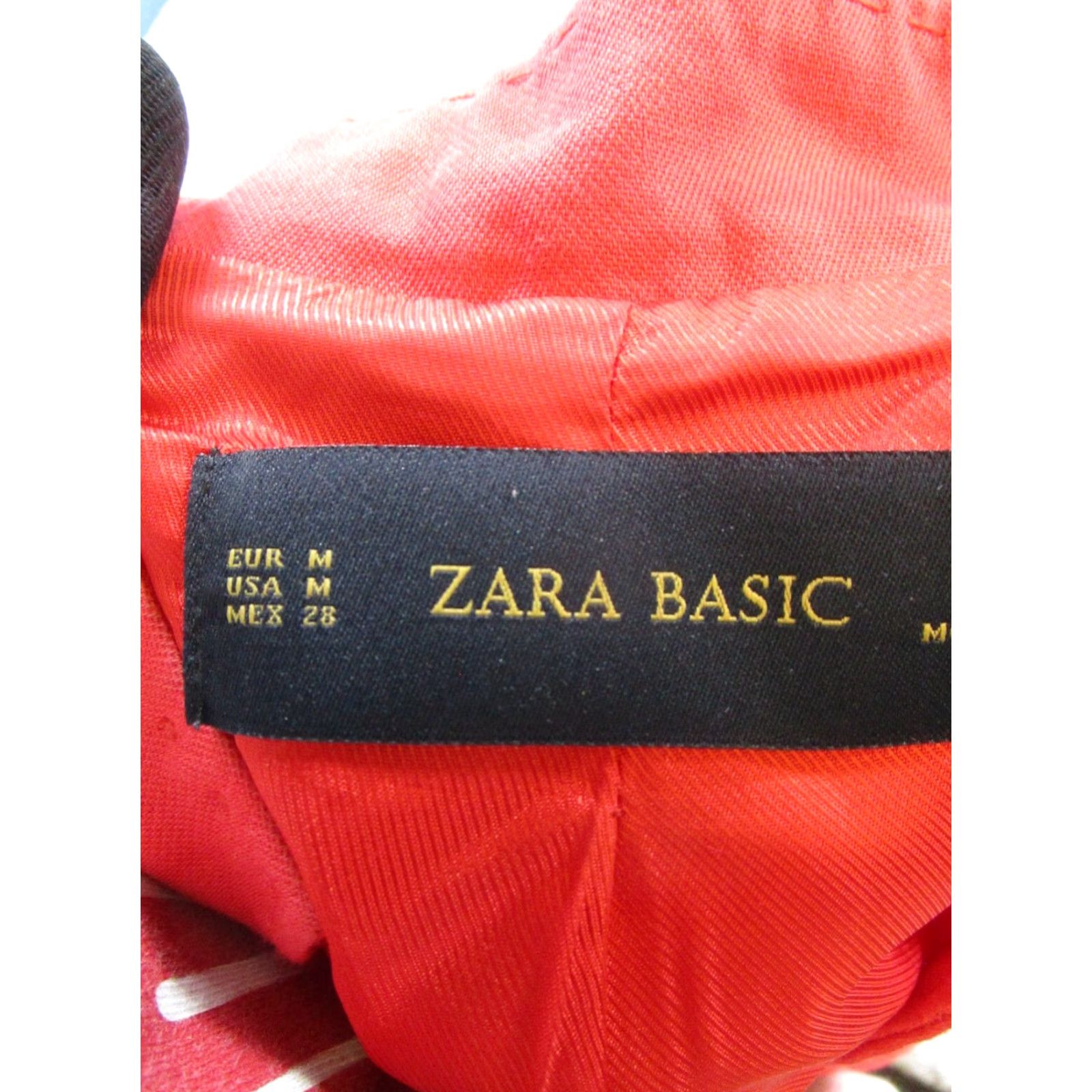 Zara VINTAGE Zara Jacket Women Medium Red Cotton Solid Basic Jacket 2000s Womens Size M / US 6-8 / IT 42-44 - 3 Thumbnail