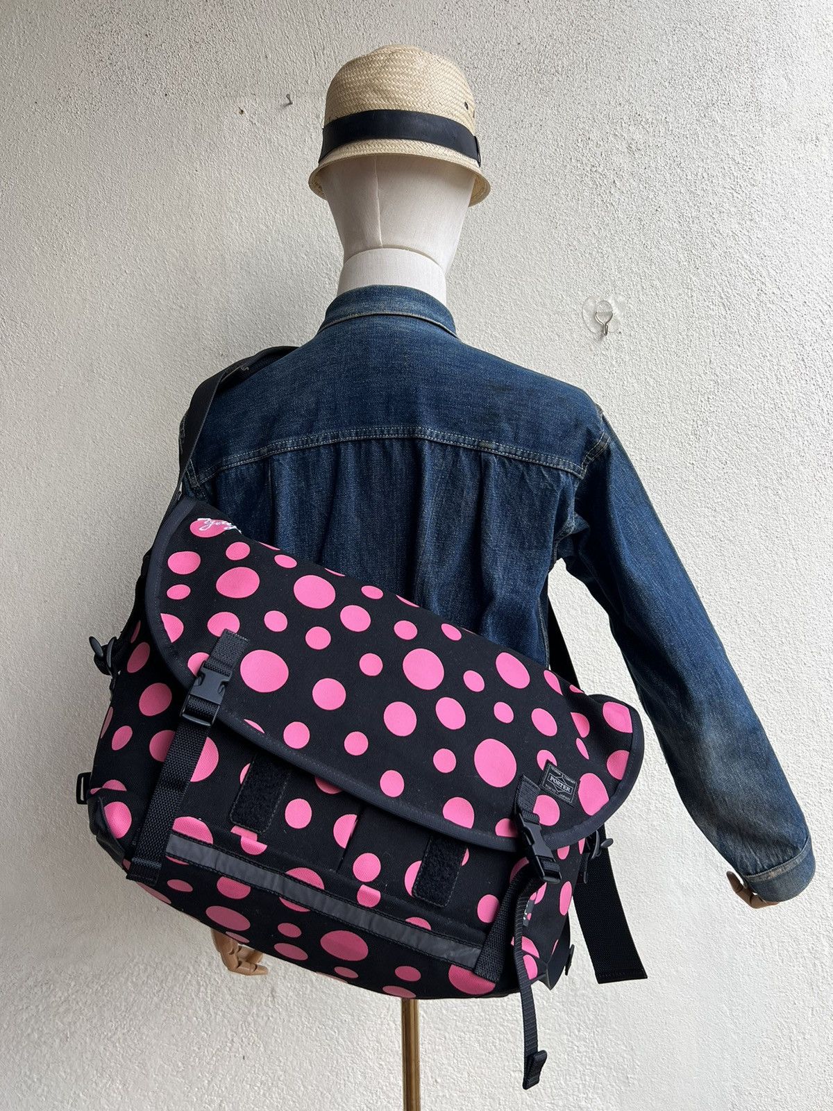 Porter X Yayoi Kusama X Xlarge X X-Girl Big Messenger Bag, Men's