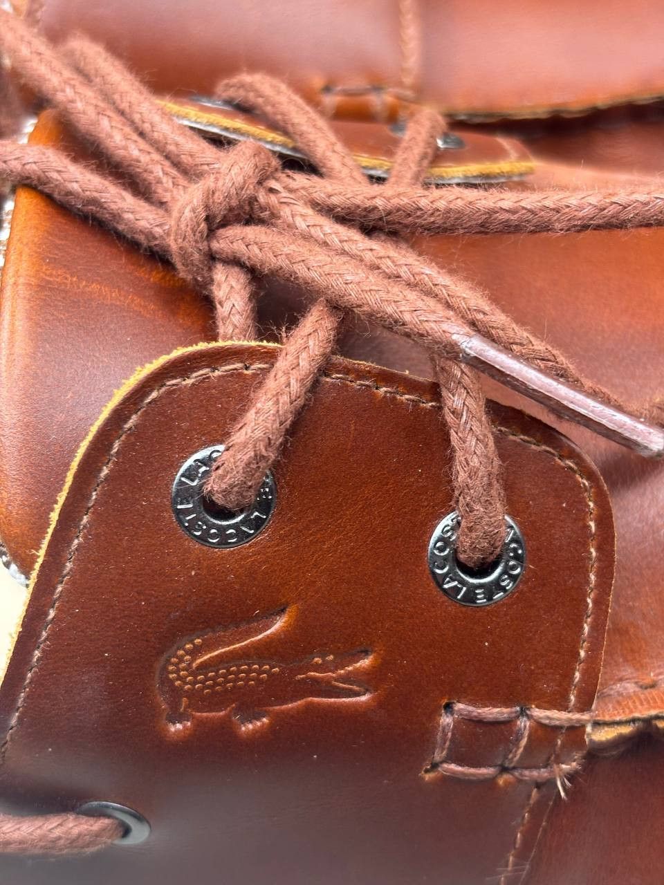 Lacoste Lacoste Nautic 120 2 Brown Leather Boat Shoes US 12 EUR 46 Size US 12 / EU 45 - 14 Thumbnail