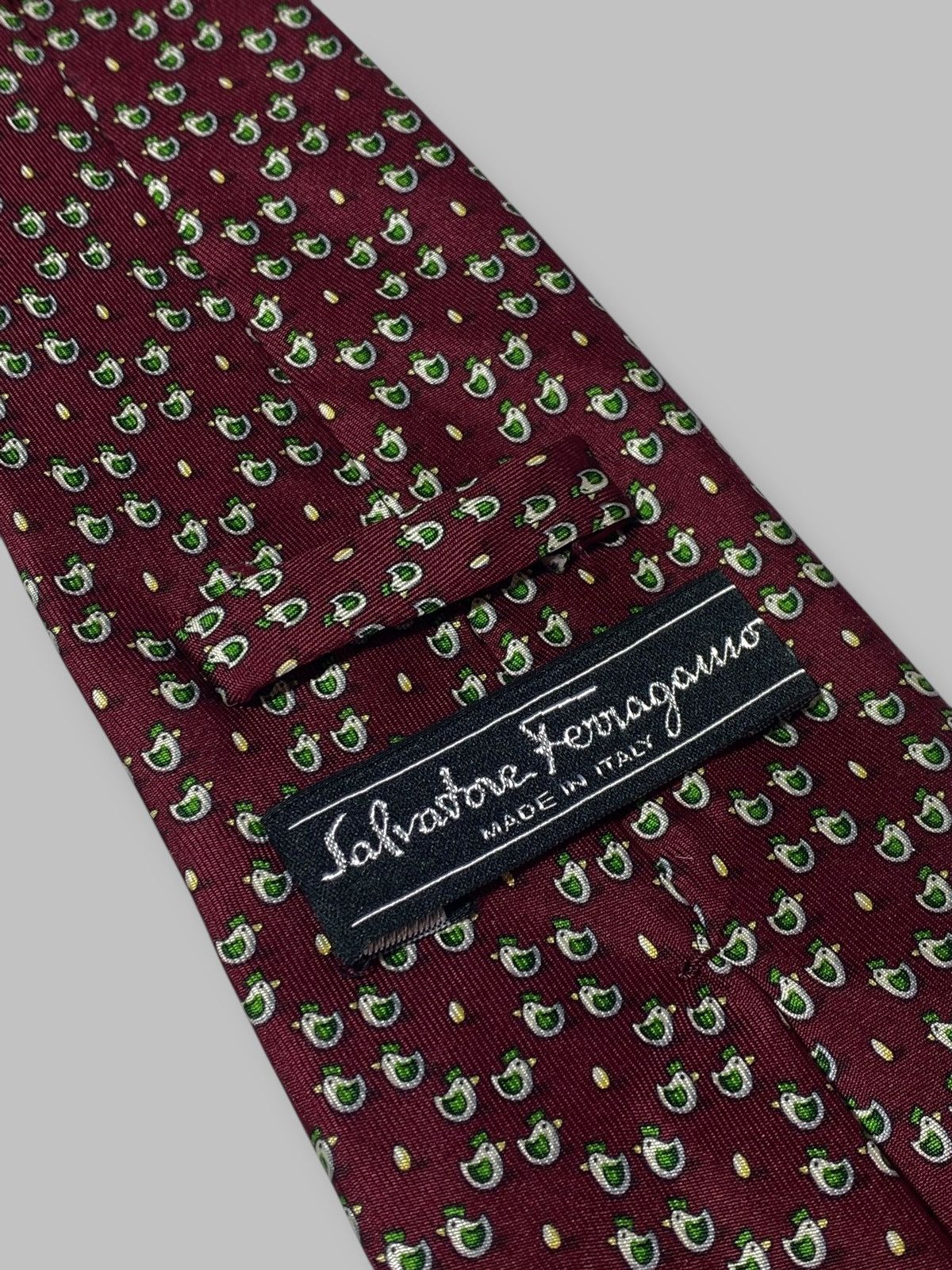 Salvatore Ferragamo Salvatore Ferragamo Vintage Silk Tie Monogram Size ONE SIZE - 11 Thumbnail