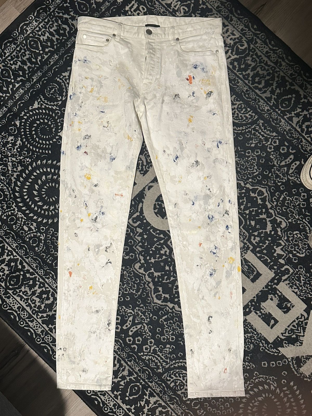 image of John Elliott Pollock Size 32 in White, Men's