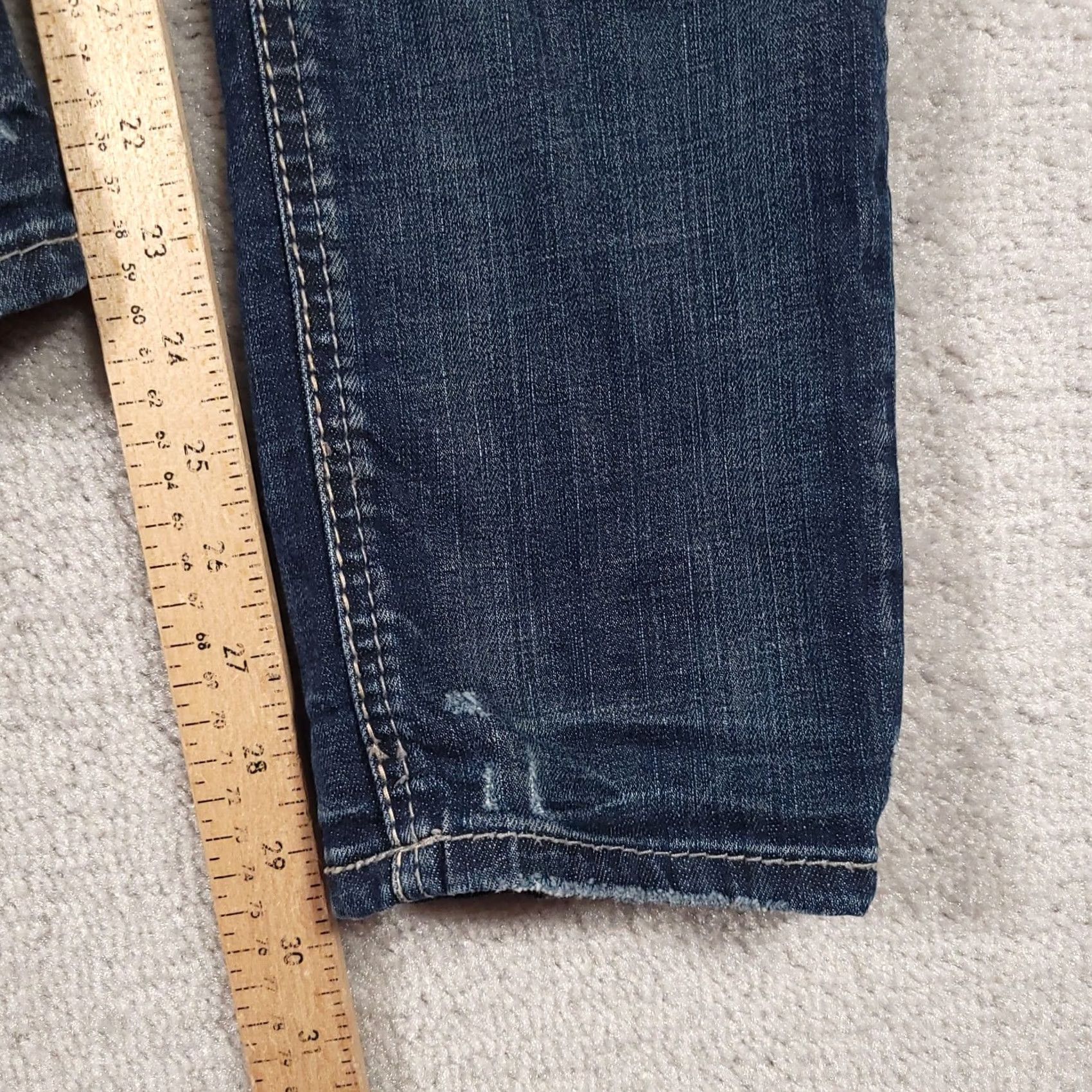 Silver Jeans Co. Silver Jeans SUKI Ankle SLIM Womens Size 28 Blue Denim Jeans Distressed Size 28" / US 6 / IT 42 - 6 Thumbnail