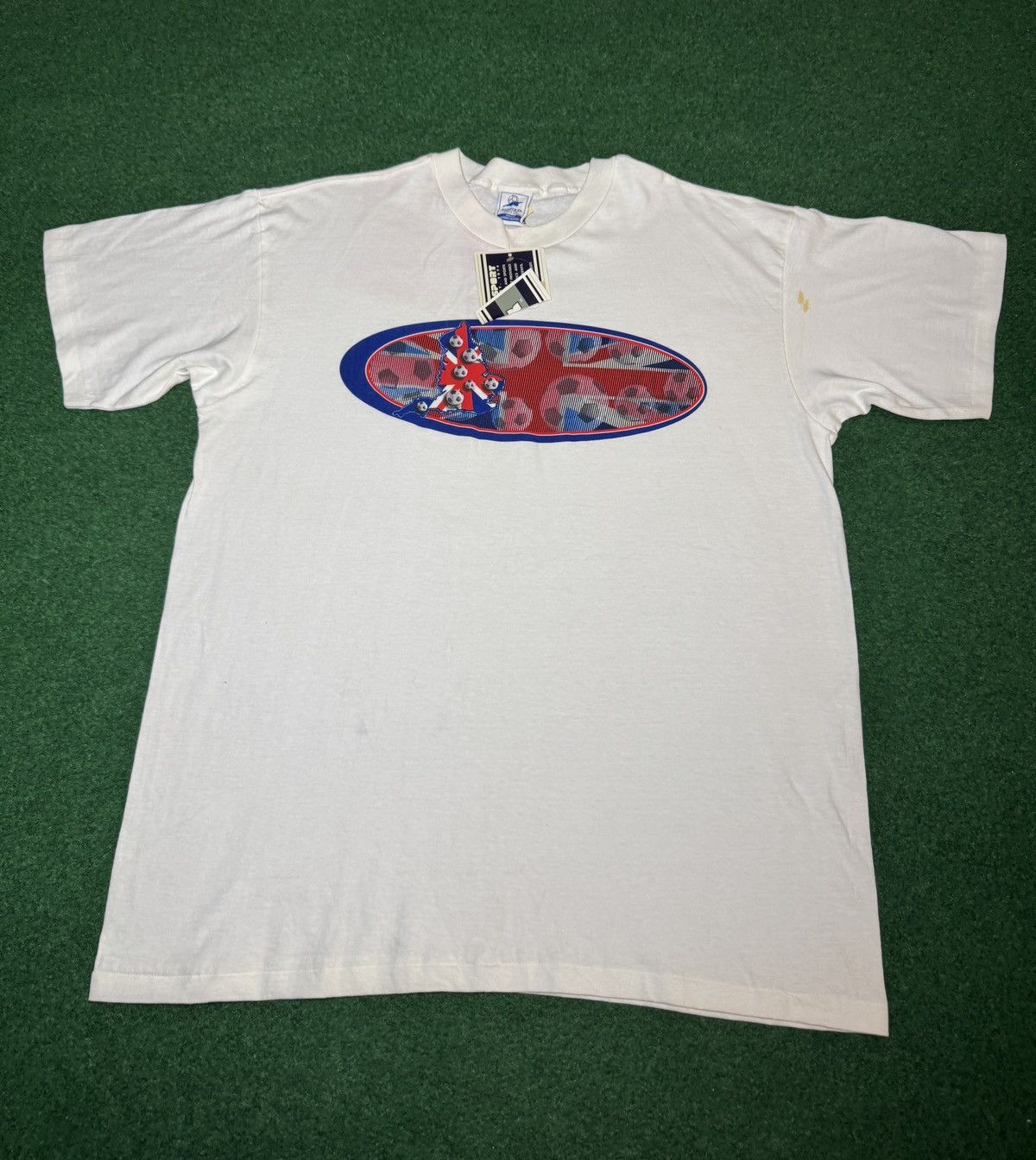 Vintage Fifa World Cup France England 90s National Team XL T Shirt Size US XL / EU 56 / 4 - 1 Thumbnail