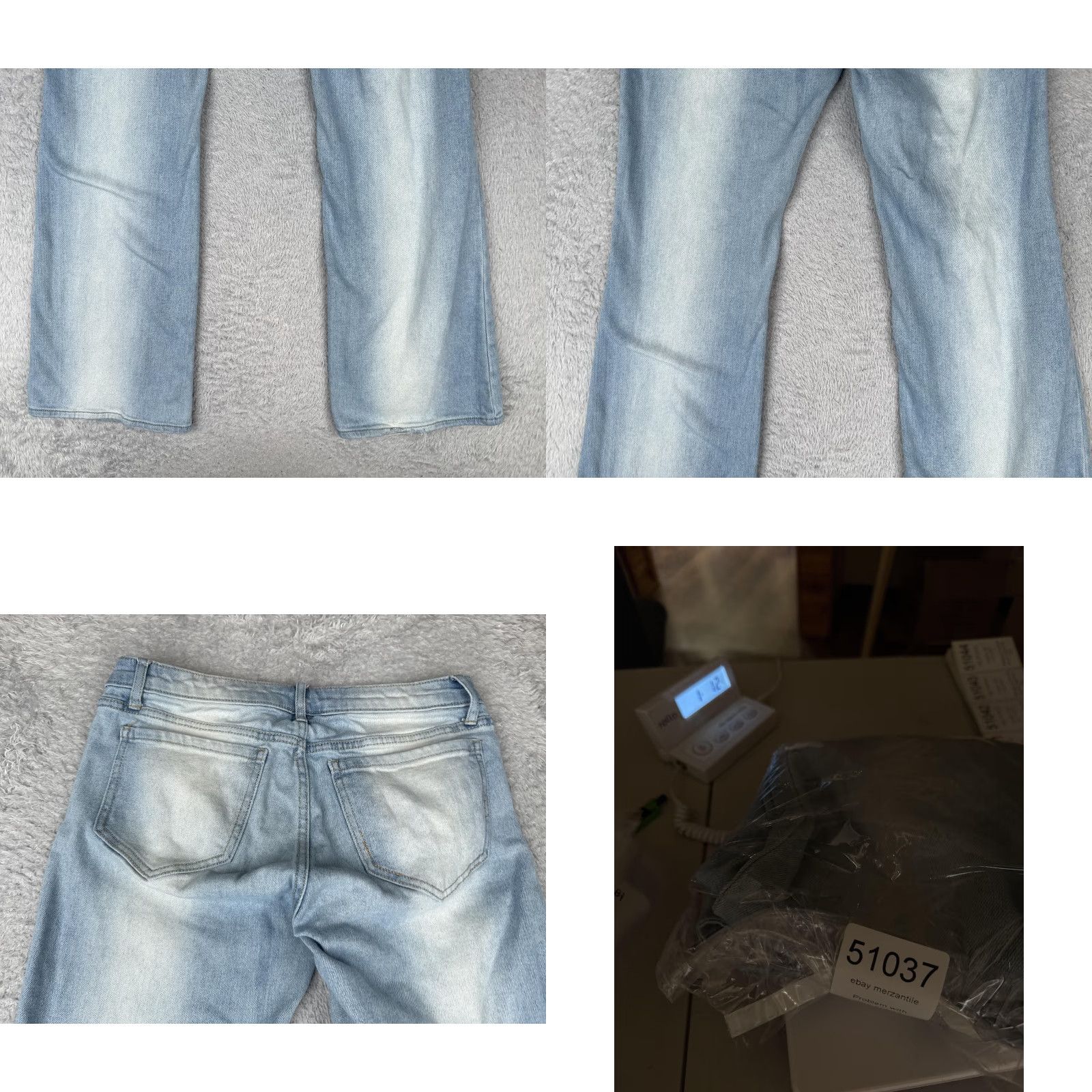 Vintage Wild Fable Jeans Womens 6 Light Wash Low Rise Flare Stretch Denim Pants Jeans Women 5-Pocket Zip Button Belt Loops Flared 94% cotton 1% spandex Size 28" / US 6 / IT 42 - 10 Thumbnail