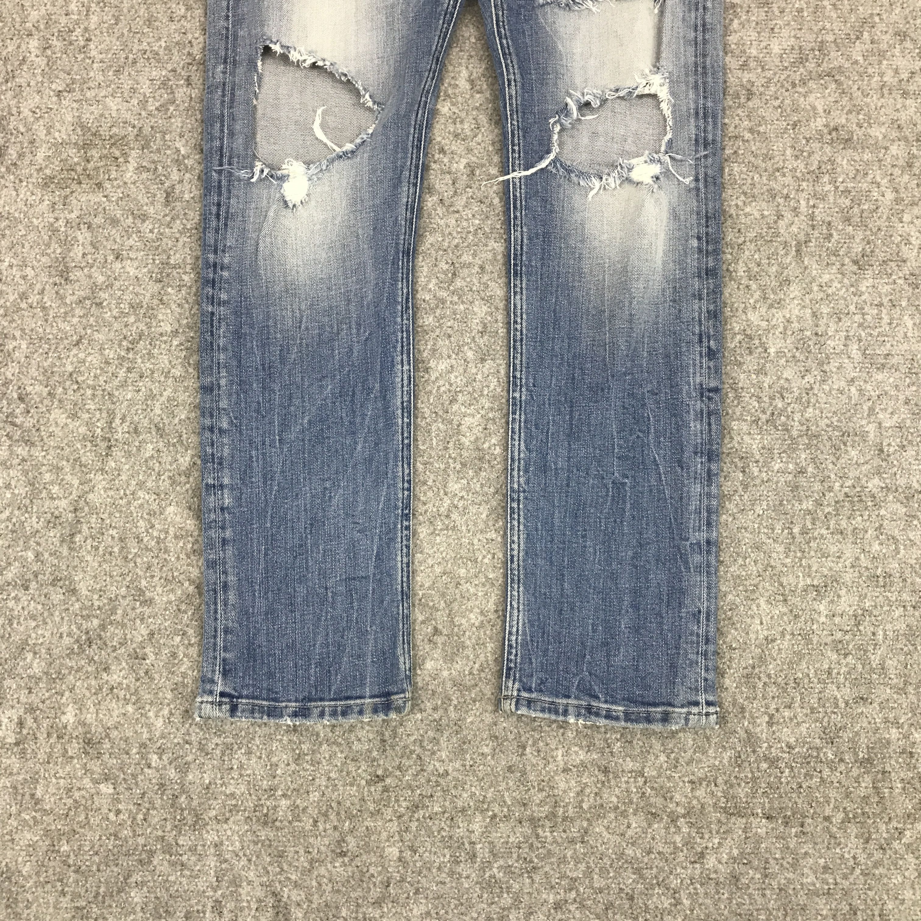 Replay REPLAY RIPPED DISTRESSED SKINNY JEANS PANTS Size US 27 - 4 Thumbnail