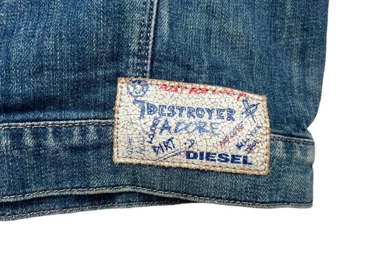 Diesel × Japanese Brand Diesel Denim Jeans Jacket Leather Patches Denim Jacket Size S / US 4 / IT 40 - 12 Thumbnail