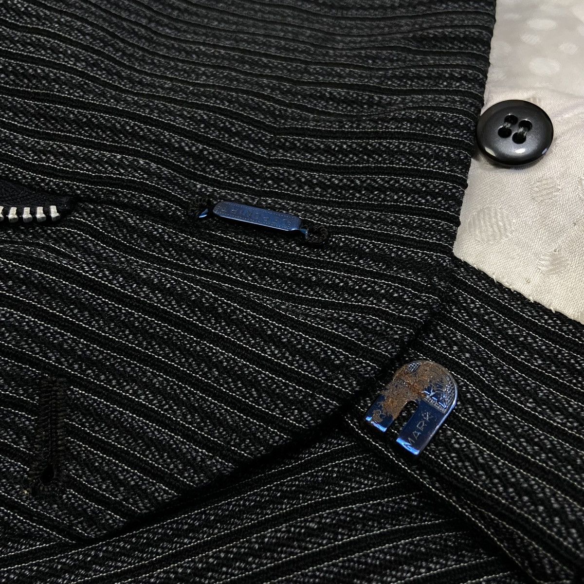 Japanese Brand 70s Heavyweight Wool Pleated Japan Tailored Trousers Size US 34 / EU 50 - 3 Thumbnail