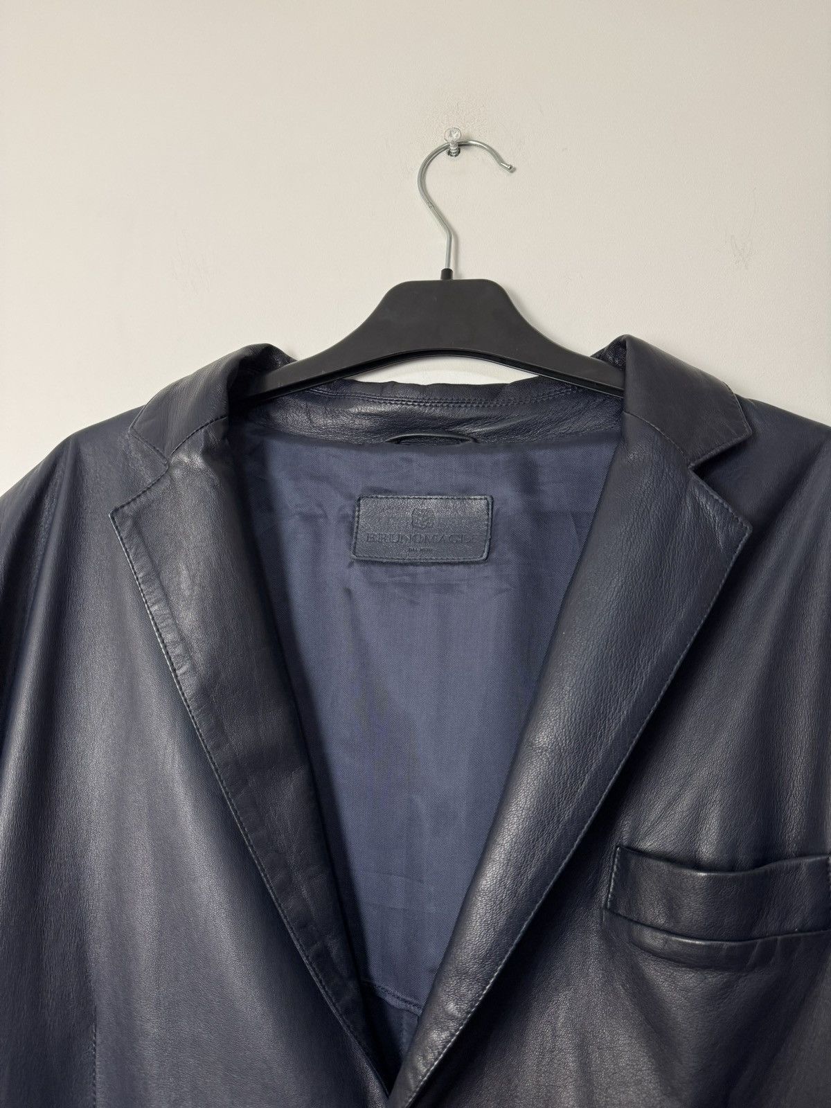 Bruno Magli Bruno Magli Real Leather Blazer Luxury Italian Designer Size 48R - 3 Thumbnail