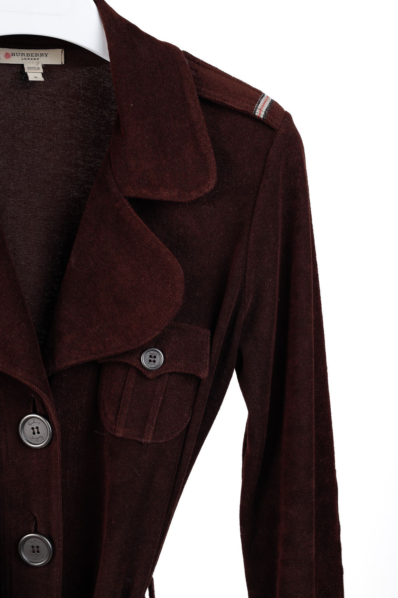 Burberry Burberry Chestnut Brown Terrycloth Military Jacket Size S / US 4 / IT 40 - 5 Thumbnail
