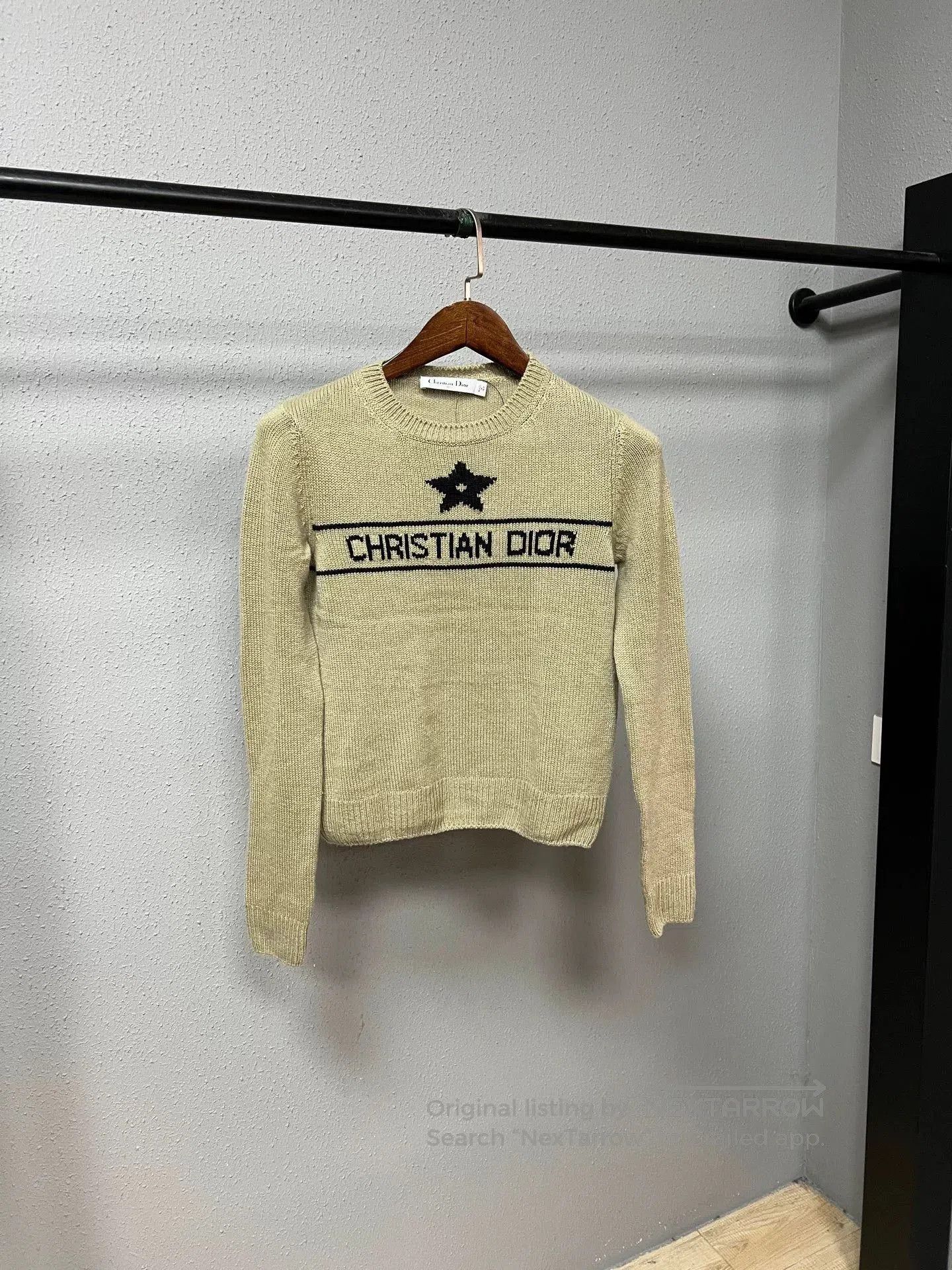 Dior Dior Khaki Lucky Star Knit Sweater. Size S / US 4 / IT 40 - 1 Thumbnail