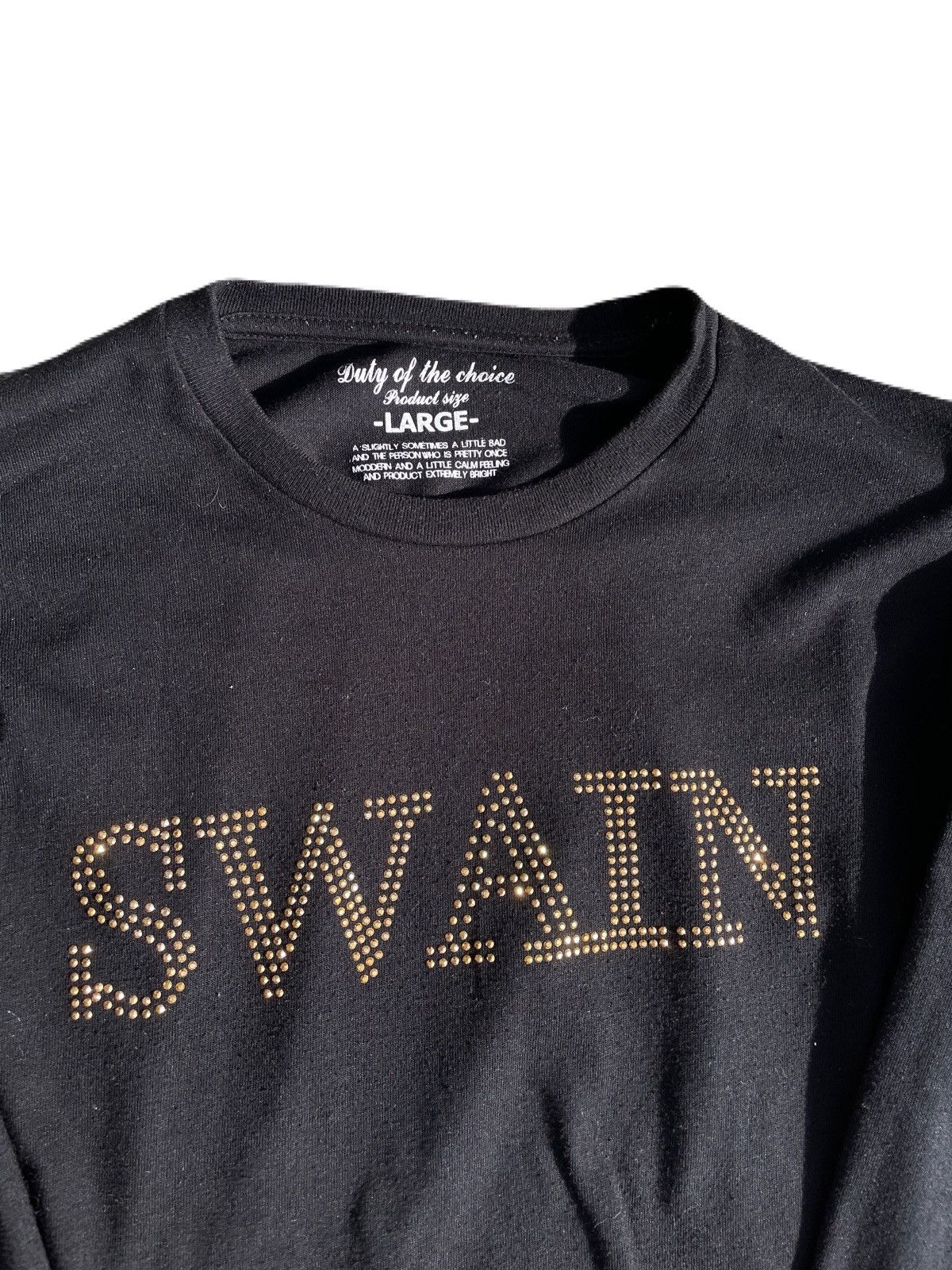 If Six Was Nine 2000s Japanese archive Vkei Rhinestone Long Sleeve Tee Y2K Size US XS / EU 42 / 0 - 5 Thumbnail