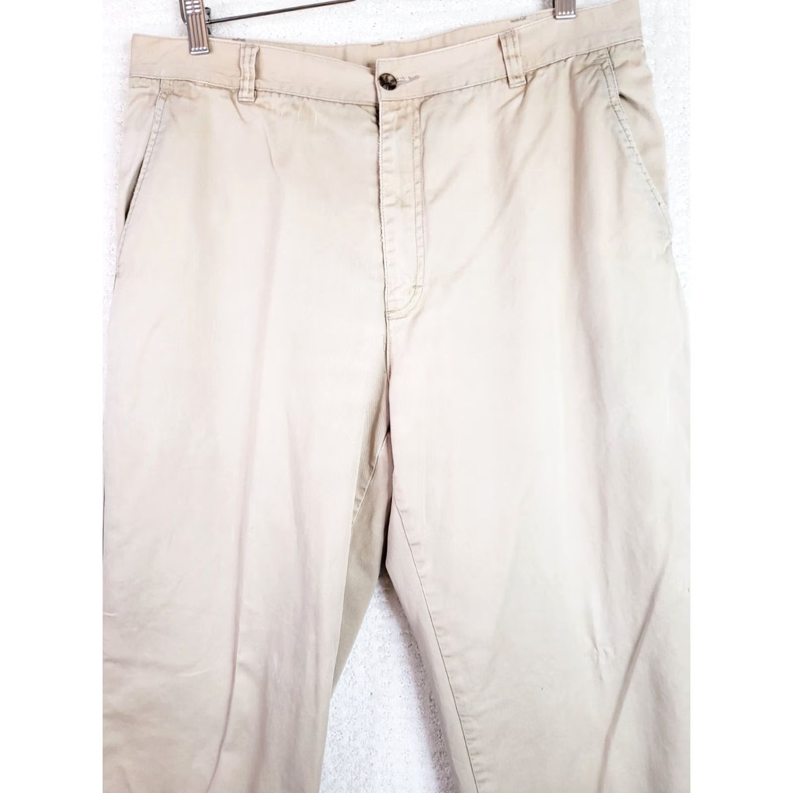 Vintage VINTAGE Woolrich Pants Men 34x29.5" Khaki Flannel Lined Workwear 90s Size US 34 / EU 50 - 2 Thumbnail